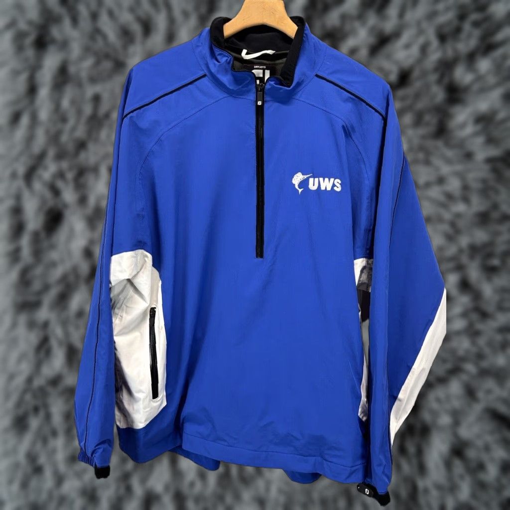 Footjoy FootJoy Jacket Men XL Blue Windbreaker Logo UWS Truck Tool Read Size US XL / EU 56 / 4 - 1 Thumbnail