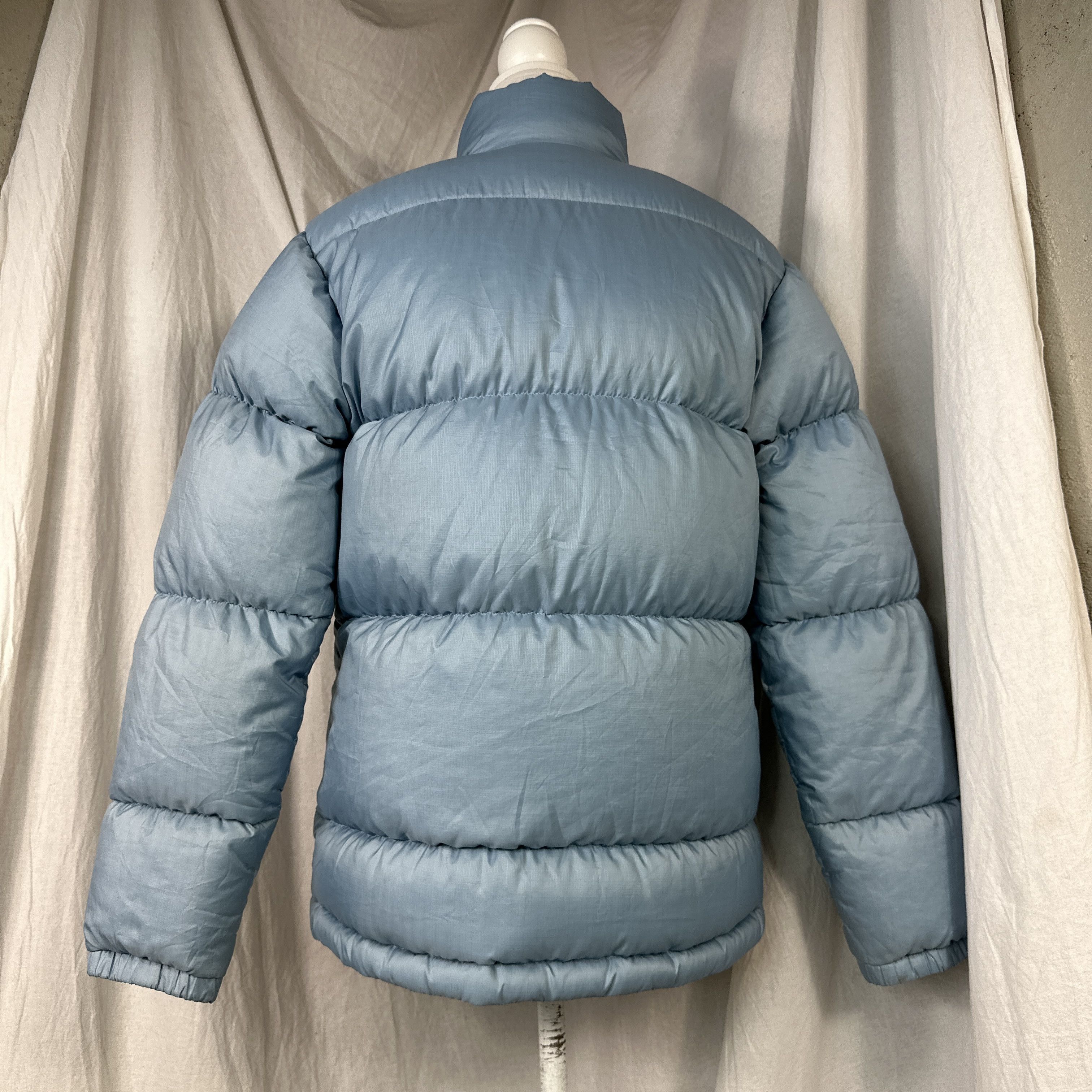 Nike × Vintage Swoosh Puffer Down Jacket Baby Blue Size US S / EU 44-46 / 1 - 10 Thumbnail