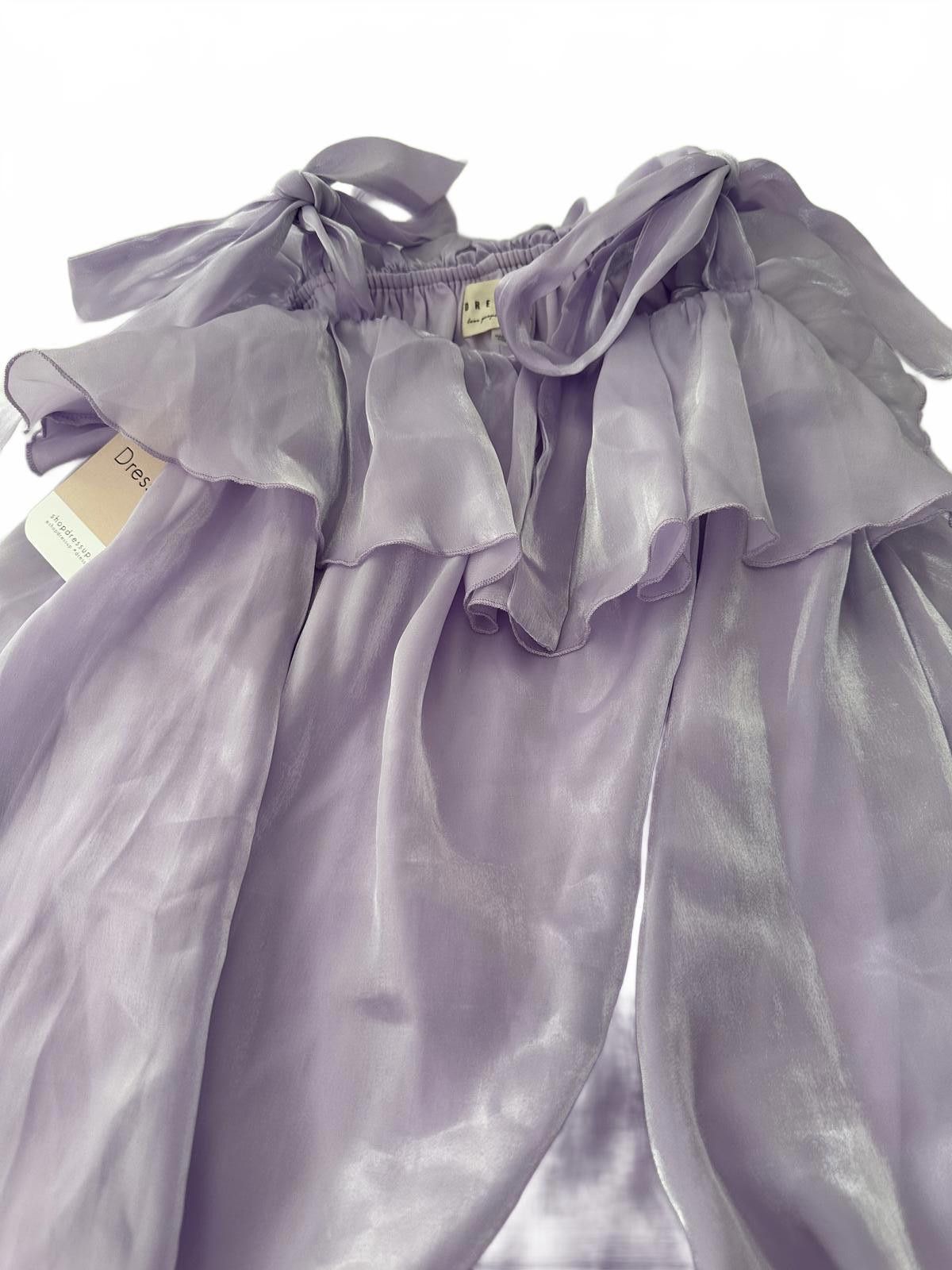 Designer Charming Lavender Ruffle top by DressUp Size ONE SIZE - 2 Thumbnail