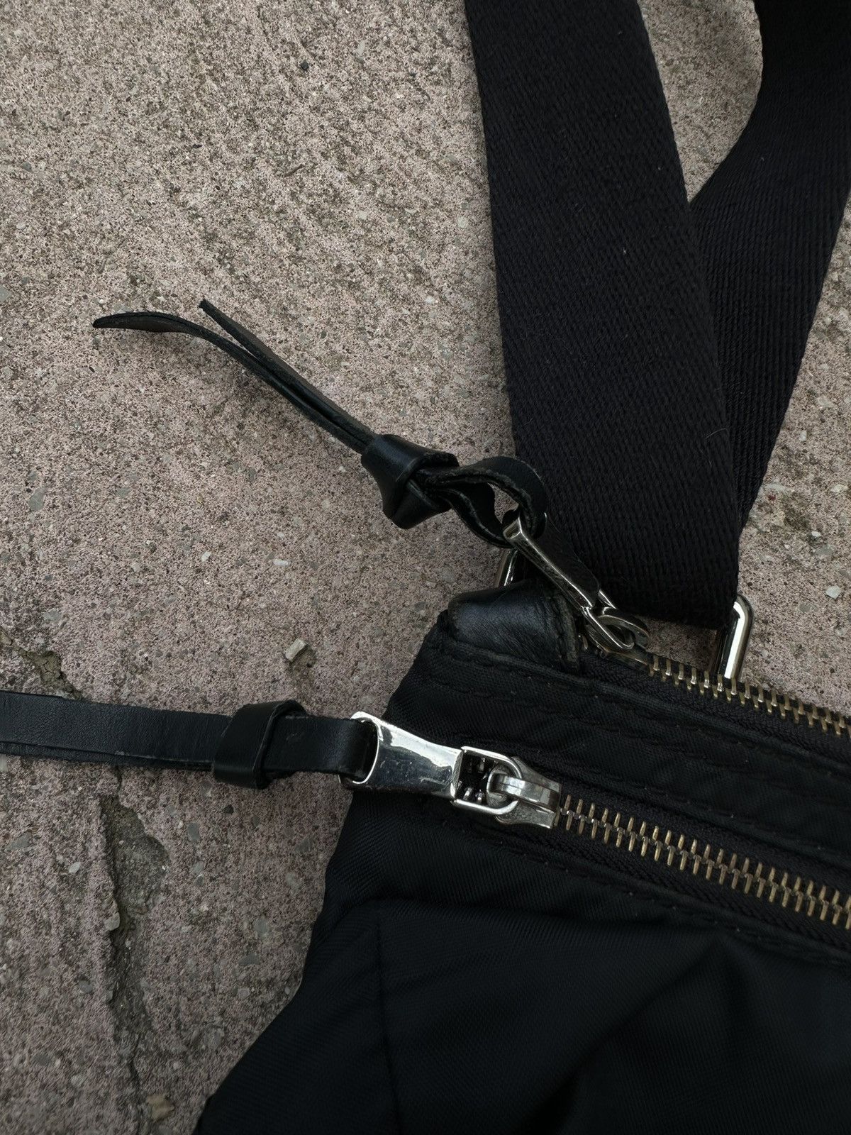Dolce & Gabbana Dolce&Gabbana Nylon Leather Black Bag Size ONE SIZE - 3 Thumbnail