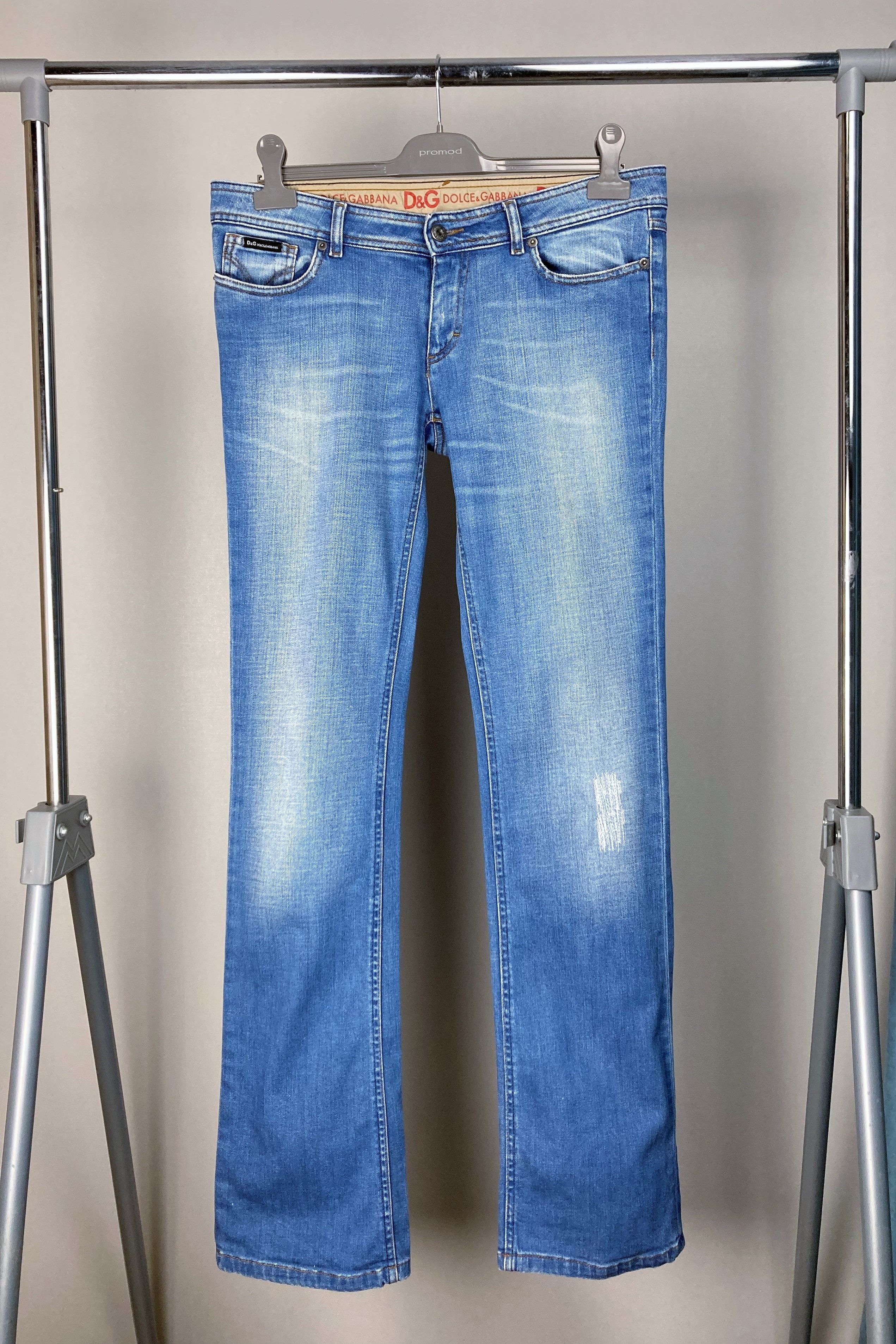 Dolce & Gabbana Dolce & Gabbana Y2K Hypebeast Low Waist Jeans Distressed Size 30" / US 8 / IT 44 - 1 Thumbnail