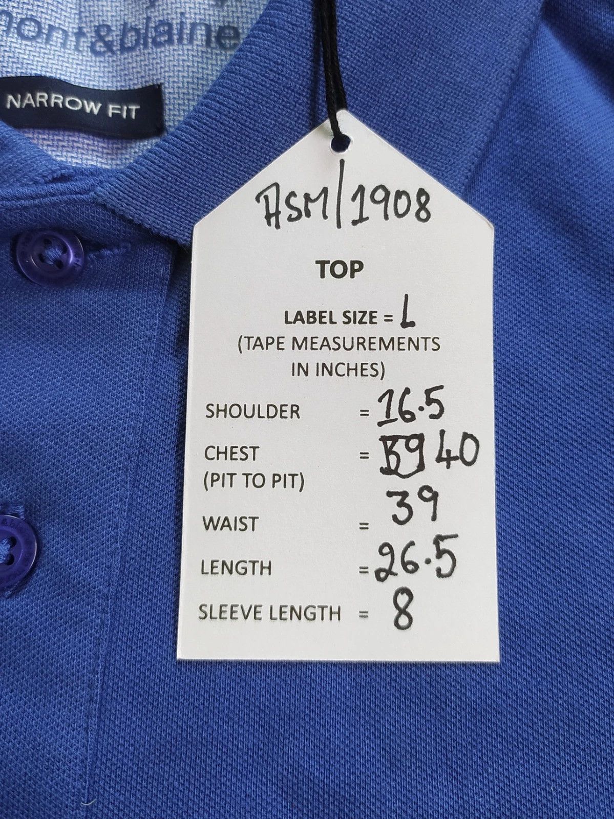 Harmont & Blaine Harmont & Blaine Shortsleeves Polo Shirt ASM/1908 Size US L / EU 52-54 / 3 - 6 Thumbnail