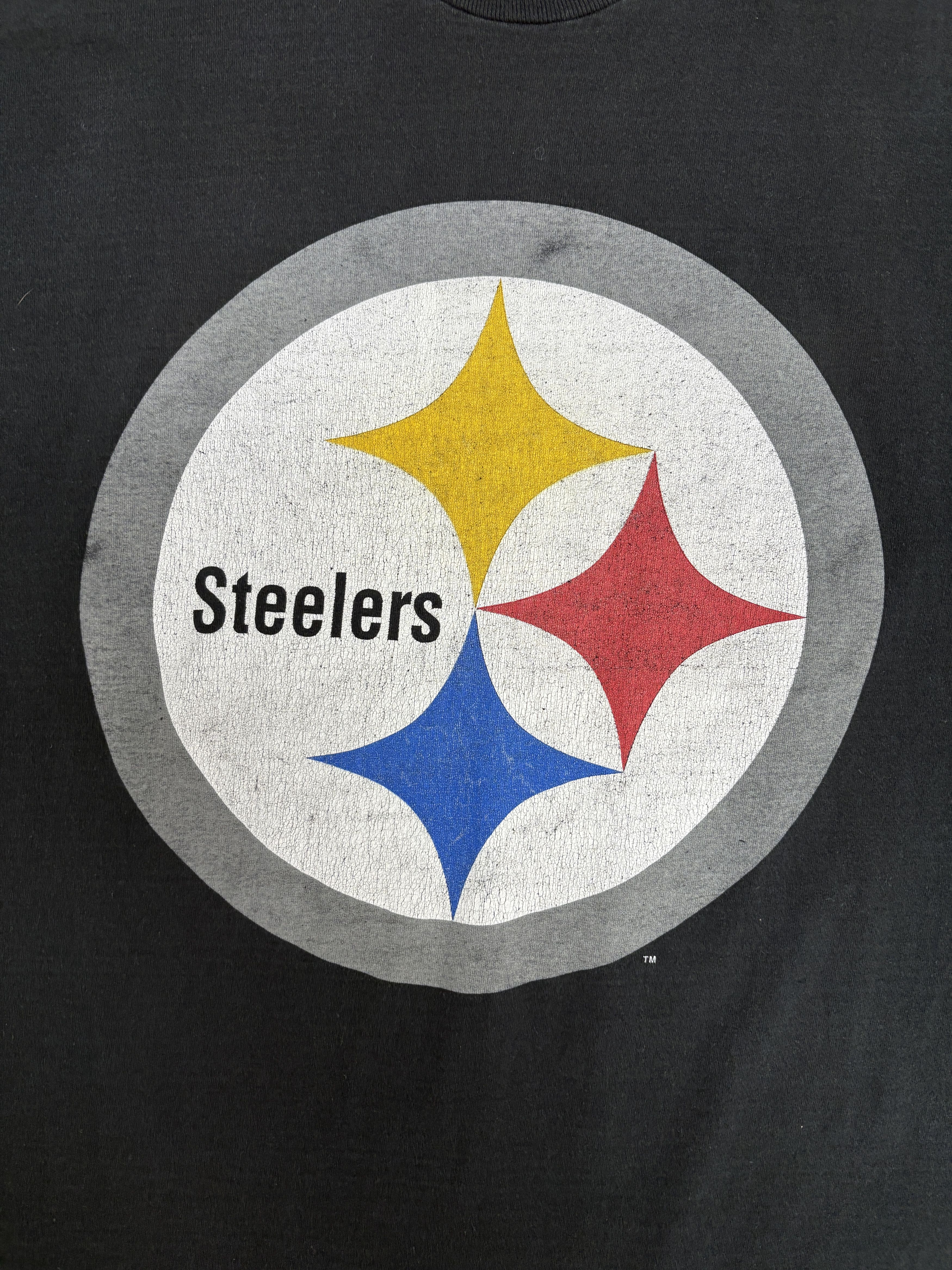 Vintage Pittsburgh Steelers Vintage Black T-Shirt Tee Size US XL / EU 56 / 4 - 2 Thumbnail