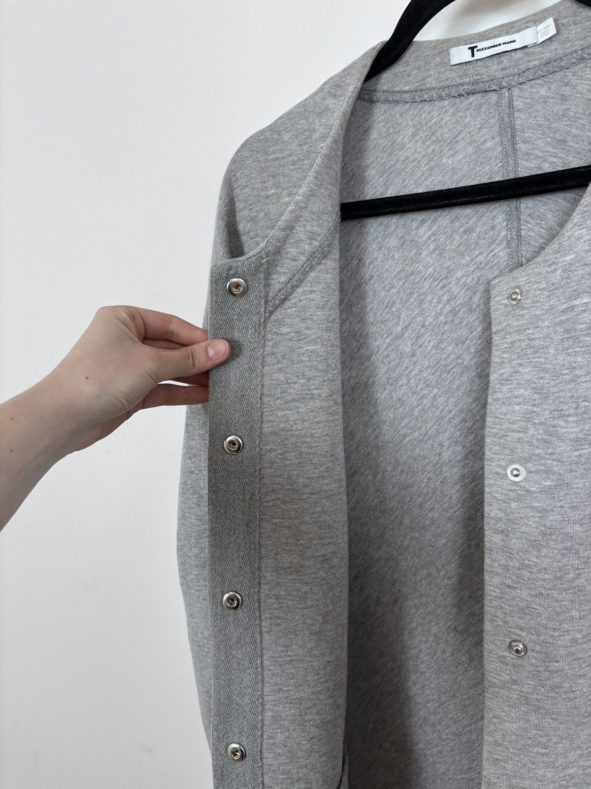 T by Alexander Wang T Alexander Wang Women’s Grey Long Sleeve Cardigan Sweater Size XS / US 0-2 / IT 36-38 - 10 Thumbnail