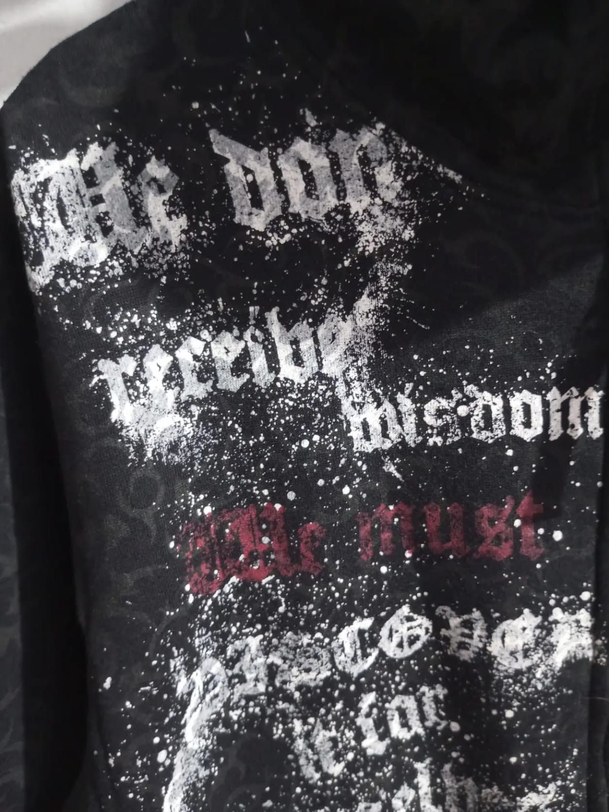 Japanese Brand Dig deep poem full print reversible hoodie Size US L / EU 52-54 / 3 - 4 Thumbnail