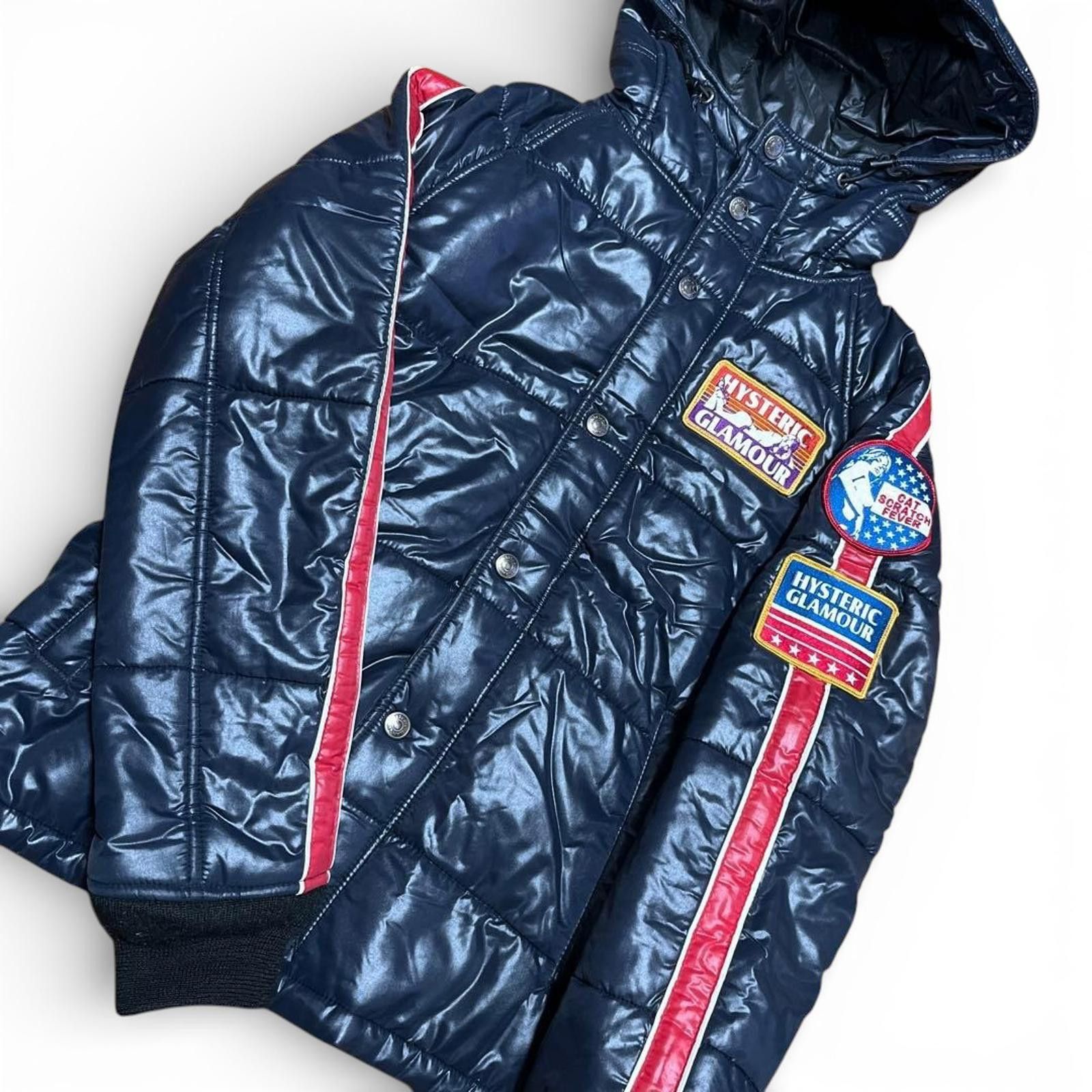 Hysteric Glamour Hysteric Glamour - Navy Blue Puffer Jacket Hood Size US M / EU 48-50 / 2 - 2 Thumbnail