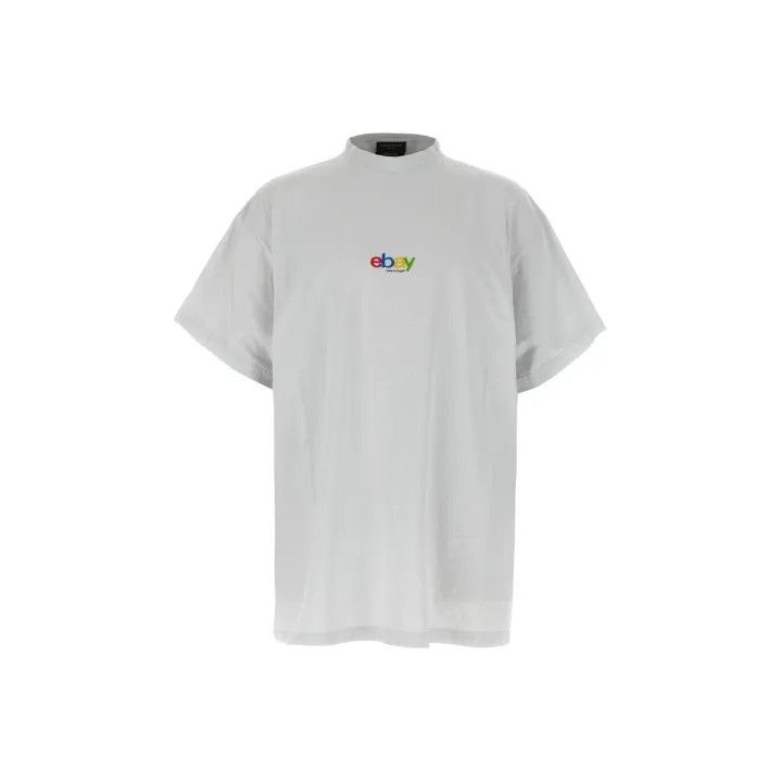 Balenciaga Balenciaga Embroidered Logo Short Sleeve T-Shirt Size US M / EU 48-50 / 2 - 1 Thumbnail