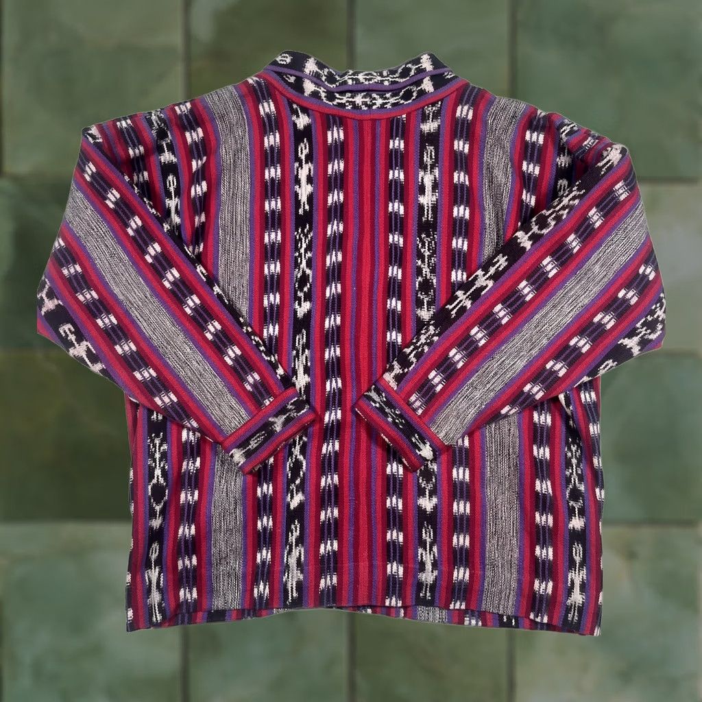 Vintage VINTAGE Los Artesanos De San Juan Jacket Womens Large Kimono Guatemala Aztec Hand Woven Size L / US 10 / IT 46 - 1 Thumbnail