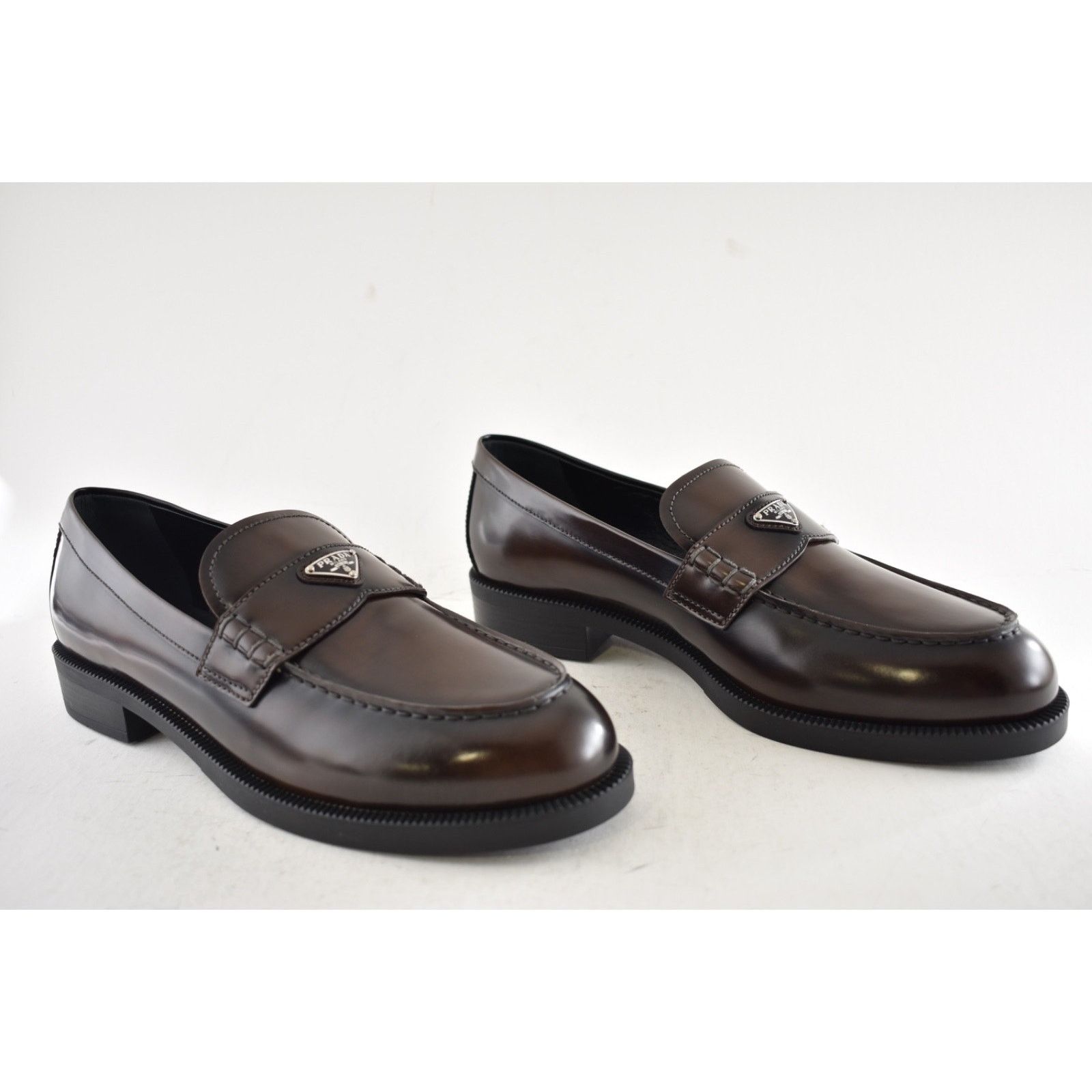 Prada Prada Bruciato Brown Calfskin Leather Loafer Creeper Size US 11.5 / IT 41.5 - 4 Thumbnail