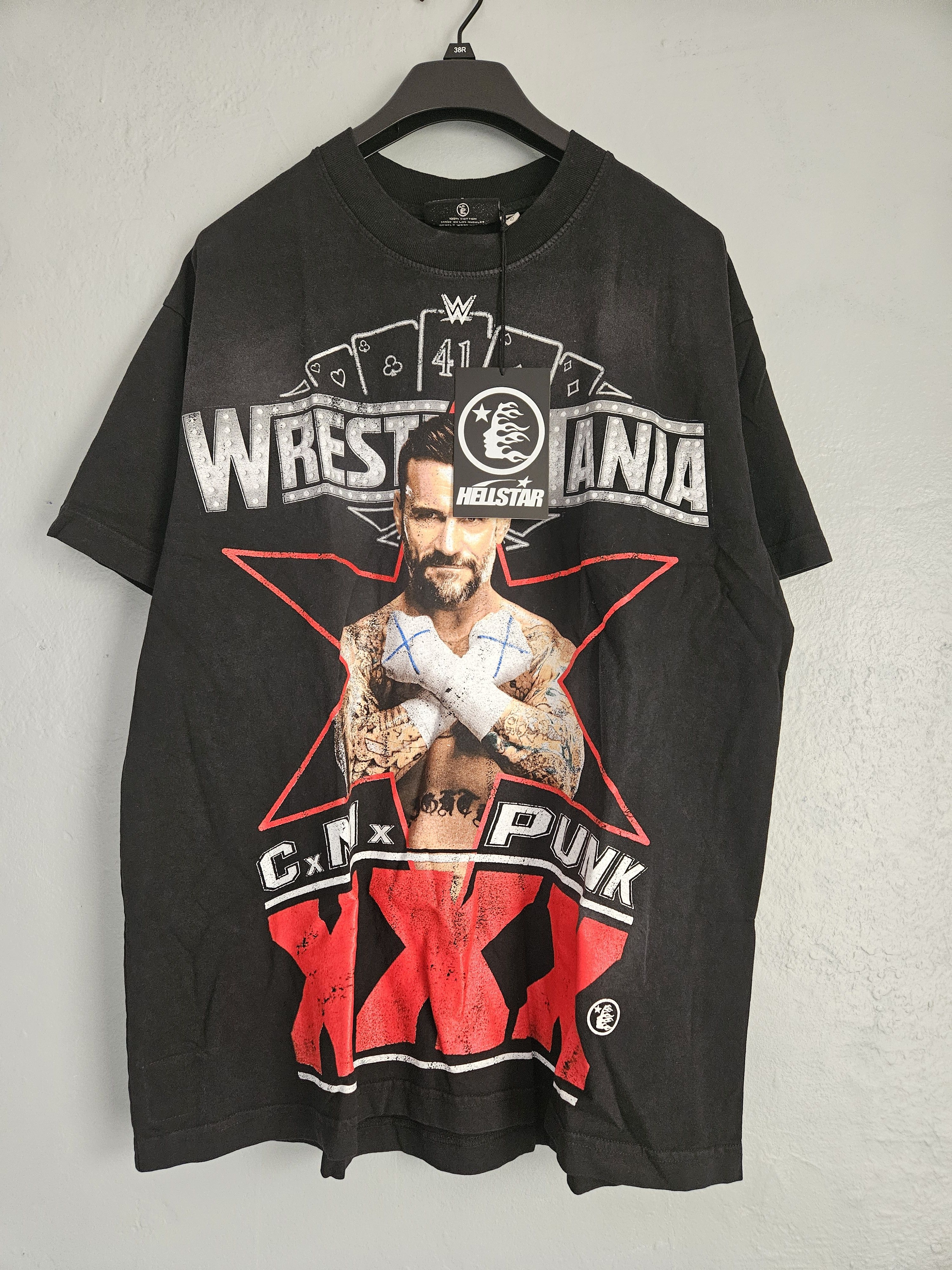 HELLSTAR Wrestlemania CM Punk XXX Black T Shirt Size US M / EU 48-50 / 2 - 1 Thumbnail