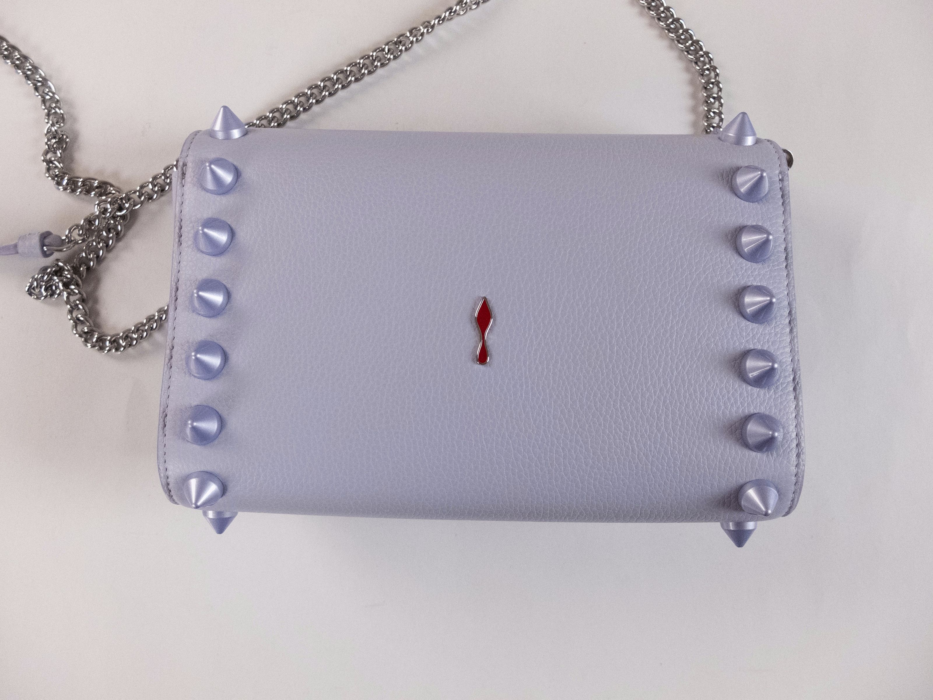 Christian Louboutin CHRISTIAN LOUBOUTIN Paloma lilac skylight studs shoulder bag Size ONE SIZE - 9 Thumbnail