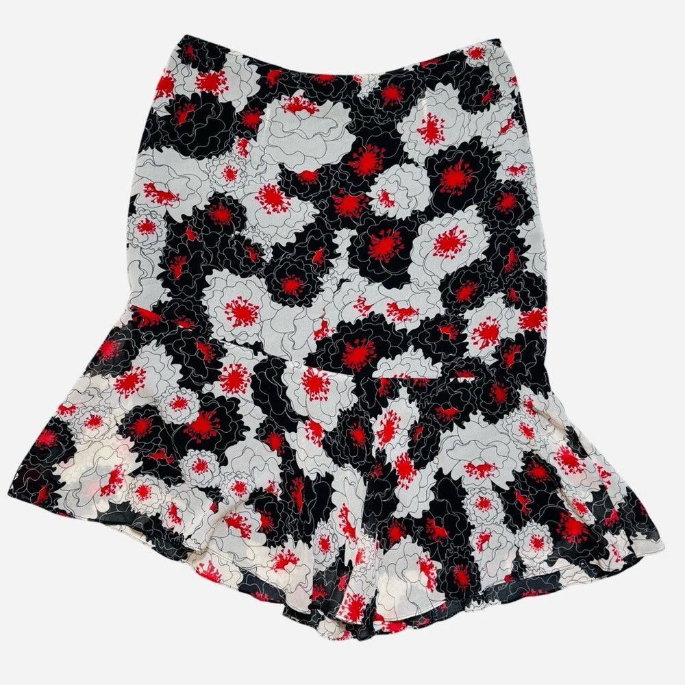 I.N.C INC International Concepts 100% Silk Floral Asymmetrical Sk Size 28" / US 6 / IT 42 - 2 Thumbnail