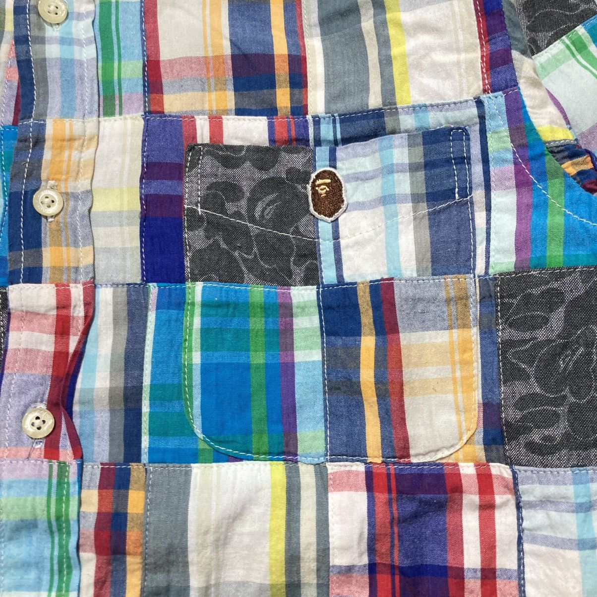 Bape OG Bape A Bathing Ape Camo Patchwork Long Slevee Shirt Size US S / EU 44-46 / 1 - 5 Thumbnail