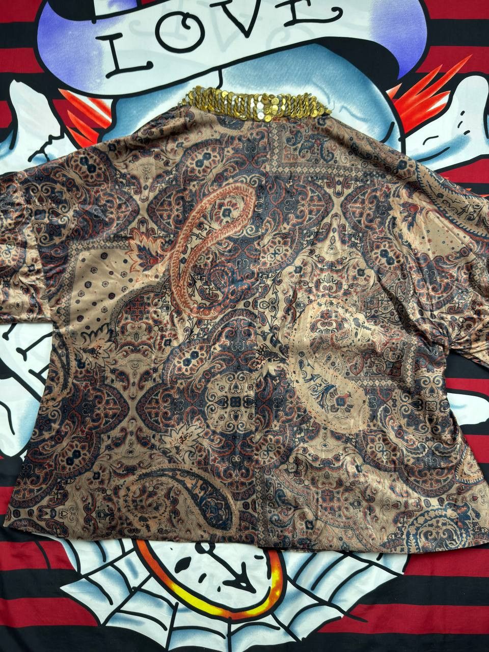 Free People New Free People Avant garde Layla Embellished Kimono size M Size M / US 6-8 / IT 42-44 - 8 Thumbnail