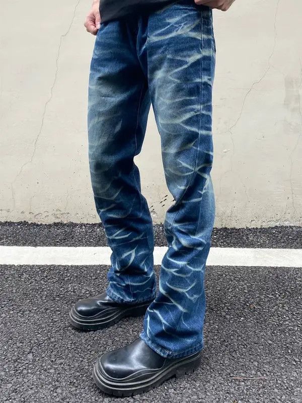 VIBE washed fade tie dye grunge flared jeans Size US 30 / EU 46 - 7 Thumbnail