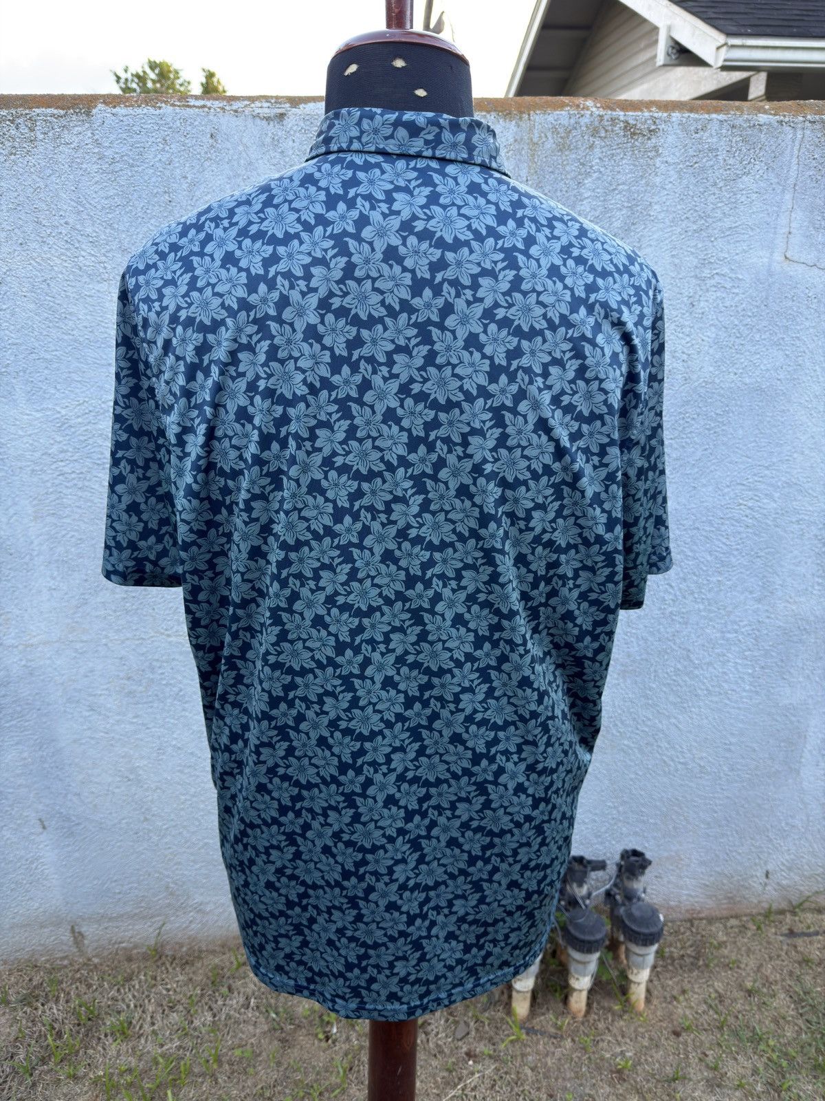 Reyn Spooner PreOwned Reyn Spooner Brrr Polo Hawaiian Shirt Blue Men's XL Size US XL / EU 56 / 4 - 2 Thumbnail