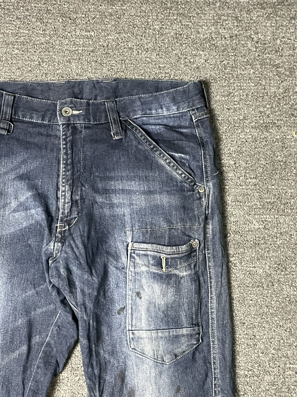 Japanese Brand × Vintage Japanese Brand Multi pocket Cargo Jeans (83) Size US 32 / EU 48 - 7 Thumbnail