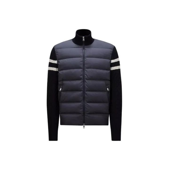 Moncler Moncler FW24 Padded Zip Wool Cardigan Down Jacket Size US XL / EU 56 / 4 - 1 Thumbnail