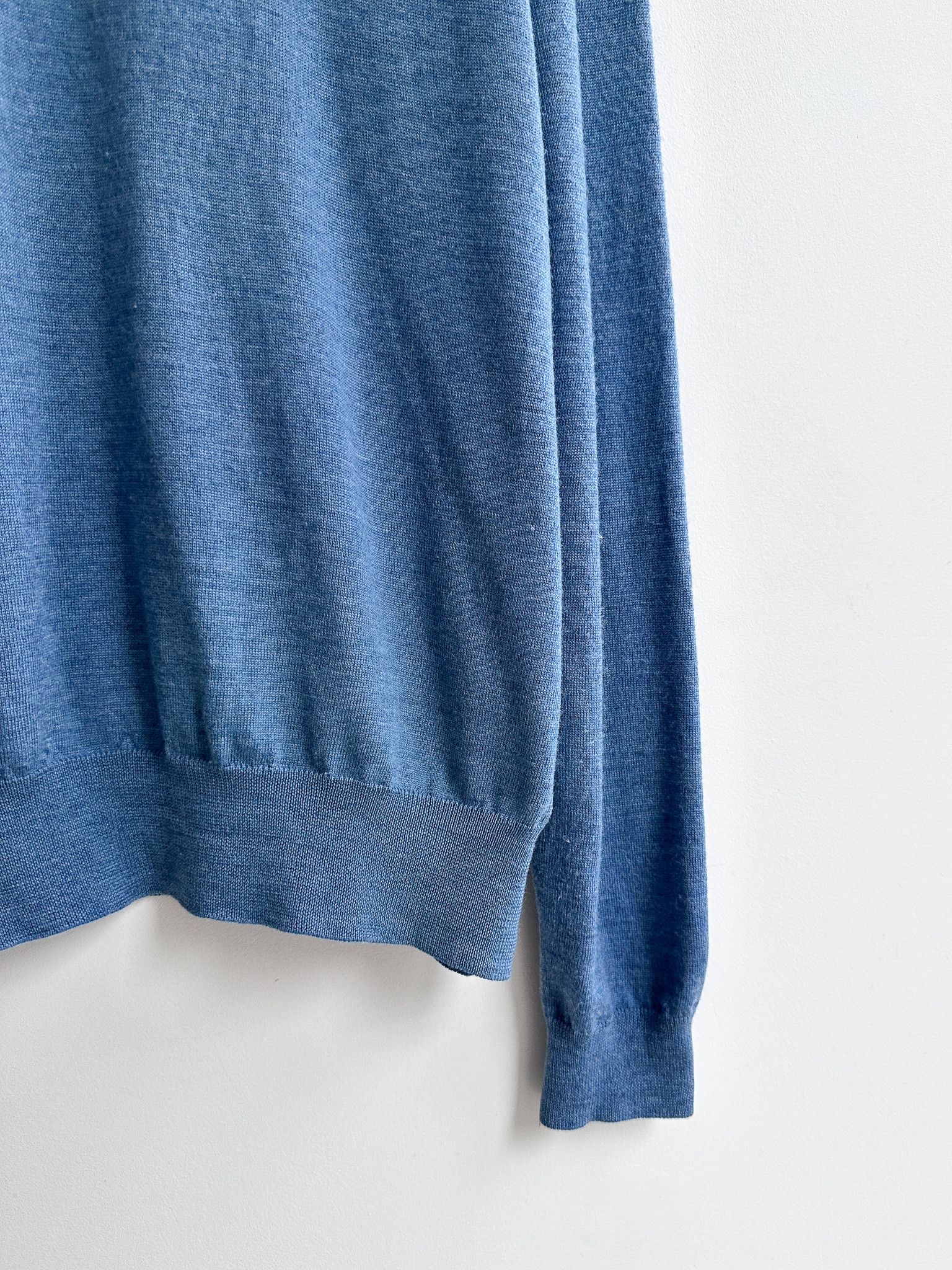 Polo Ralph Lauren Polo Ralph Lauren Merino Wool Blue Jumper Sweater Pullover Size US XXL / EU 58 / 5 - 5 Thumbnail