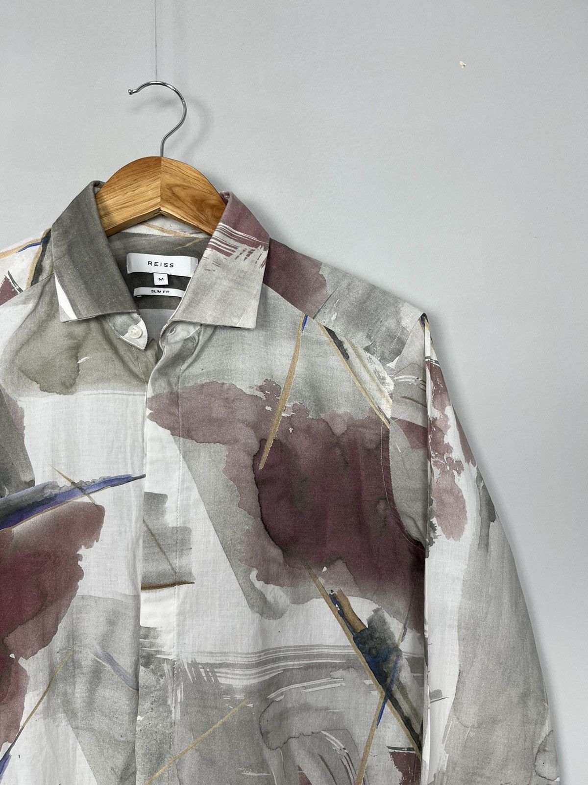 Reiss REISS Whistler Luxury Cotton Slim Fit Shirt Size US M / EU 48-50 / 2 - 3 Thumbnail