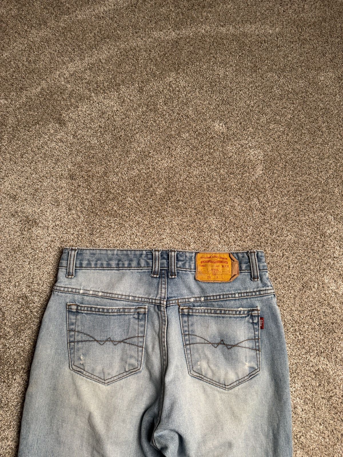 Other GANY JEANS LIGHT WASH FADED DENIM Size US 28 / EU 44 - 6 Thumbnail