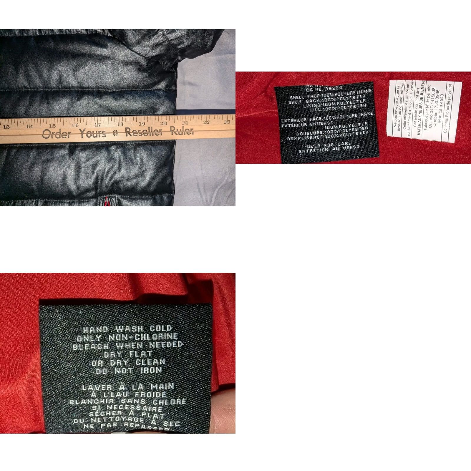 Cole Haan Cole Haan Jacket Men Small Black Signature Puffer Quilted Coat Faux Leather Zip Hooded Size US S / EU 44-46 / 1 - 9 Thumbnail