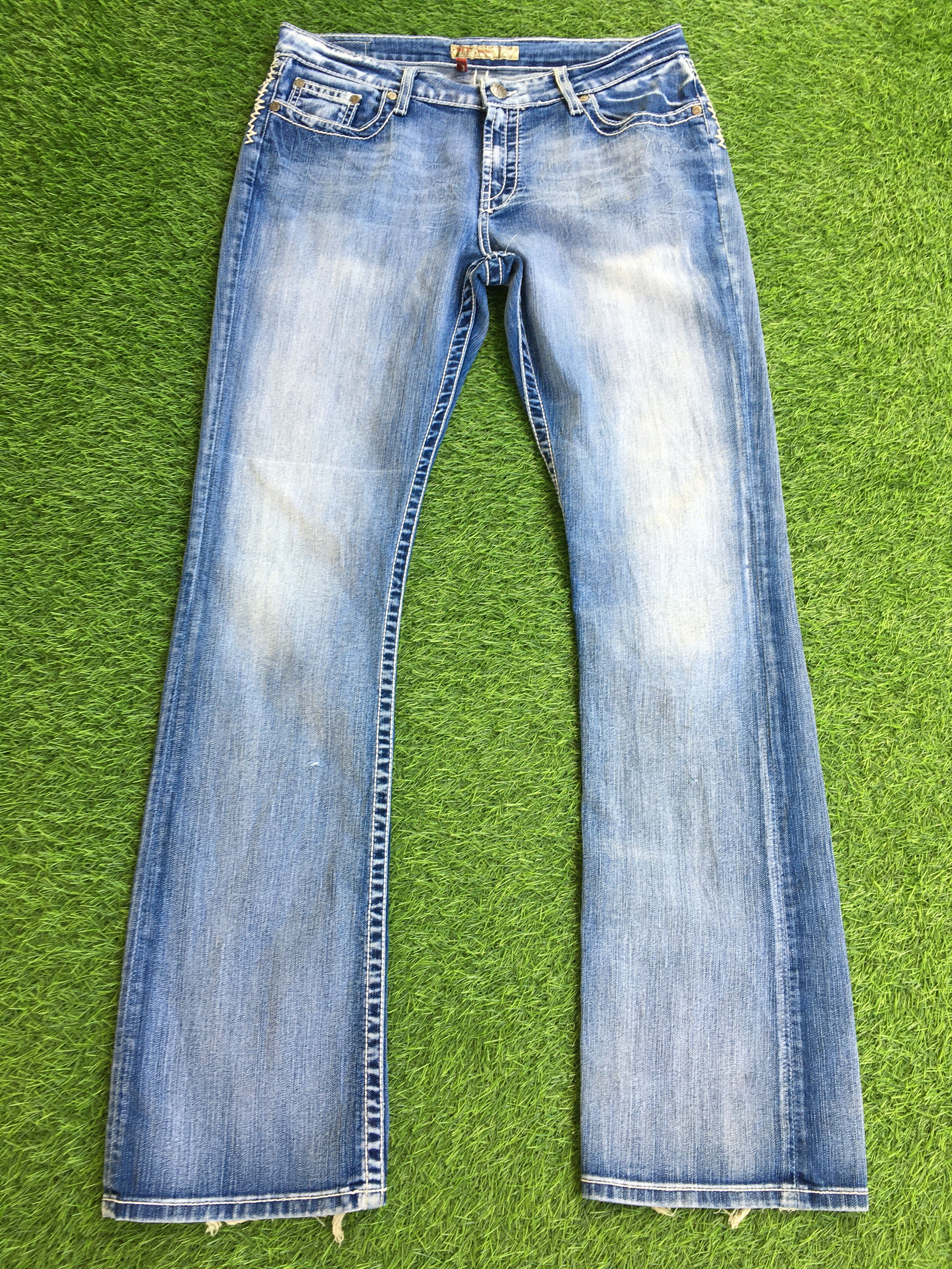 Designer × Jean BKE Denim Low Rise Bootcut Jeans D-1092 Size US 33 - 1 Thumbnail