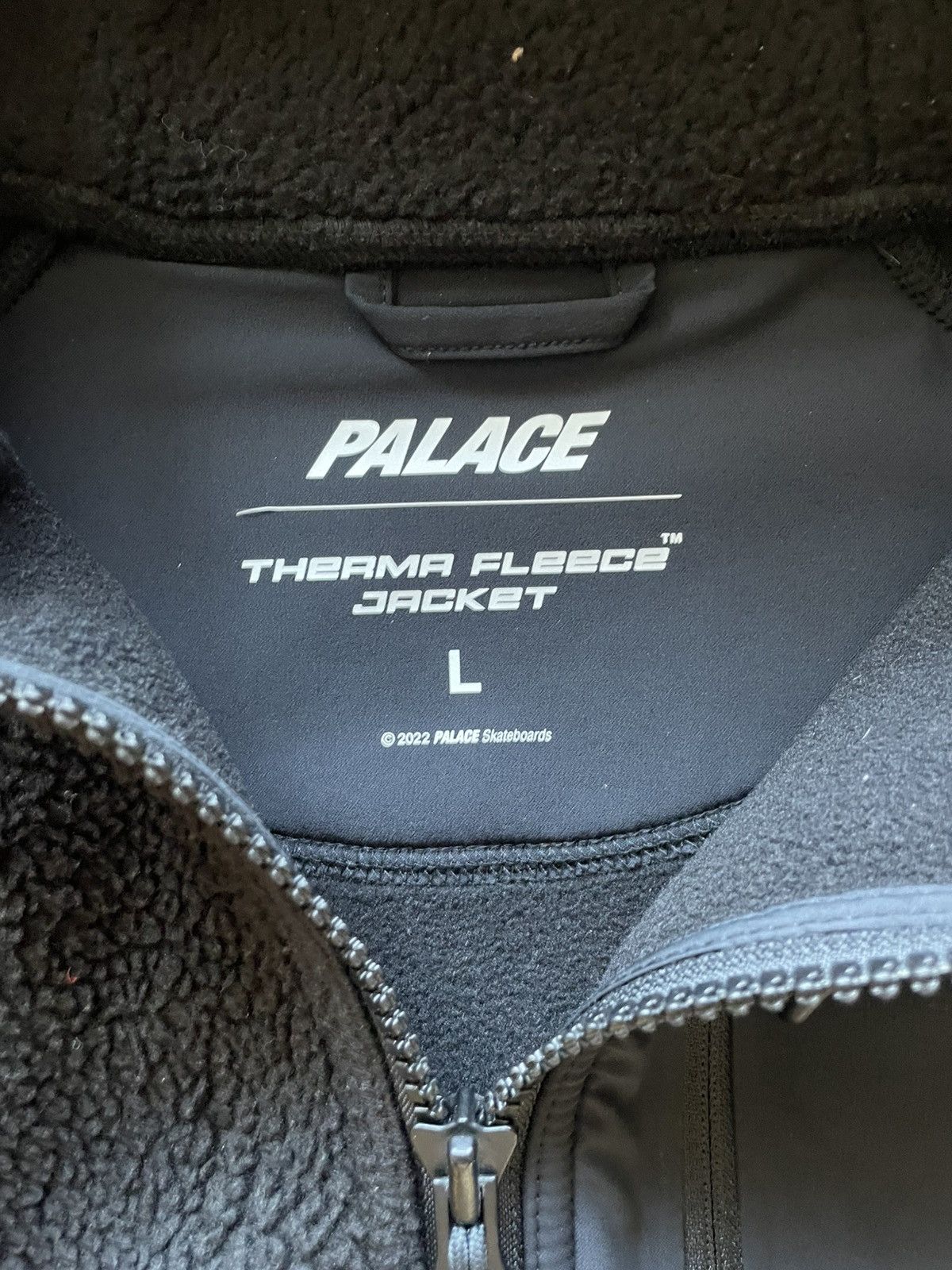 Palace Palace Black Therma Hooded Fleece Jacket Size US L / EU 52-54 / 3 - 3 Thumbnail
