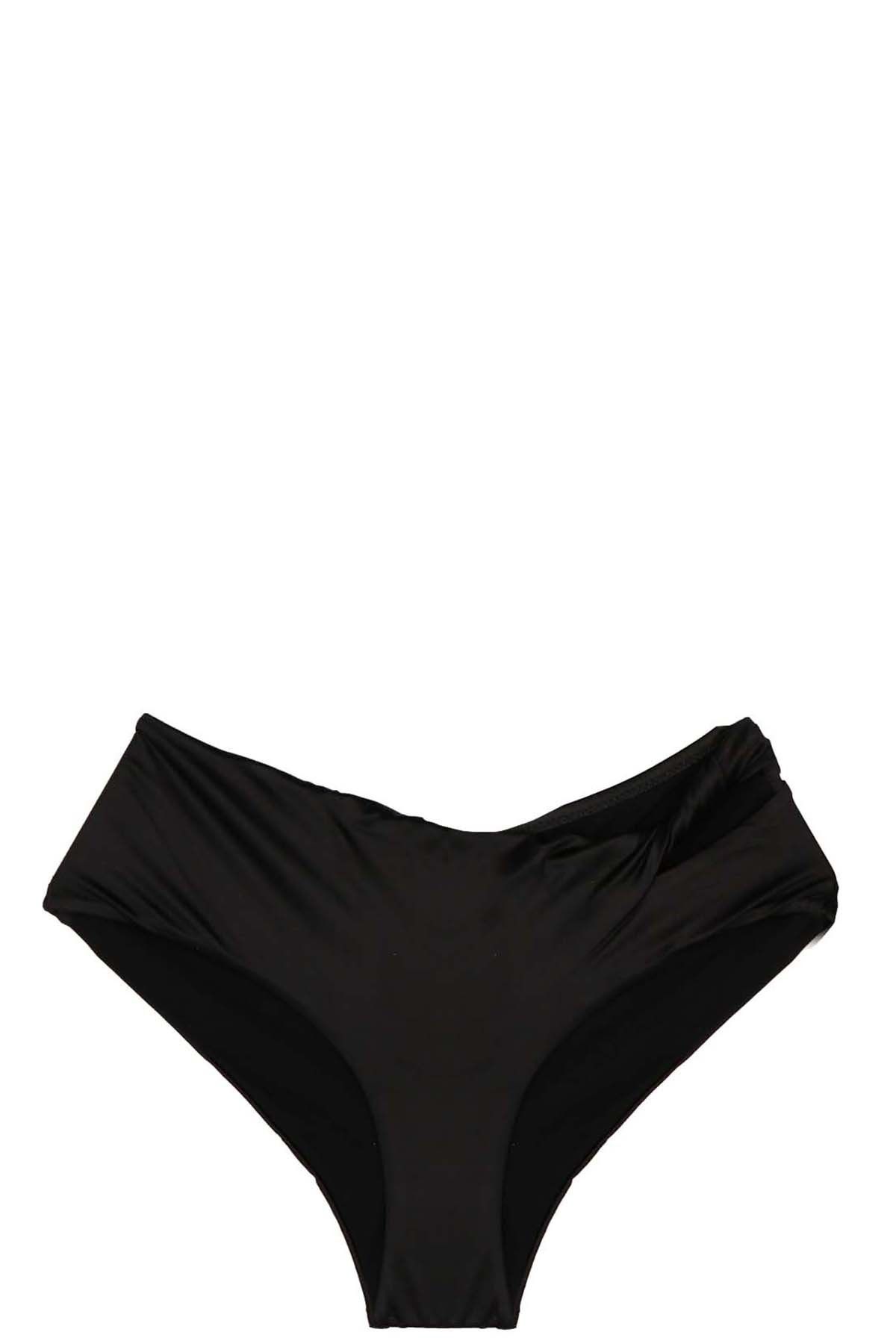 image of Versace Bikini Briefs With Knot in Black, Women's (Size Small)