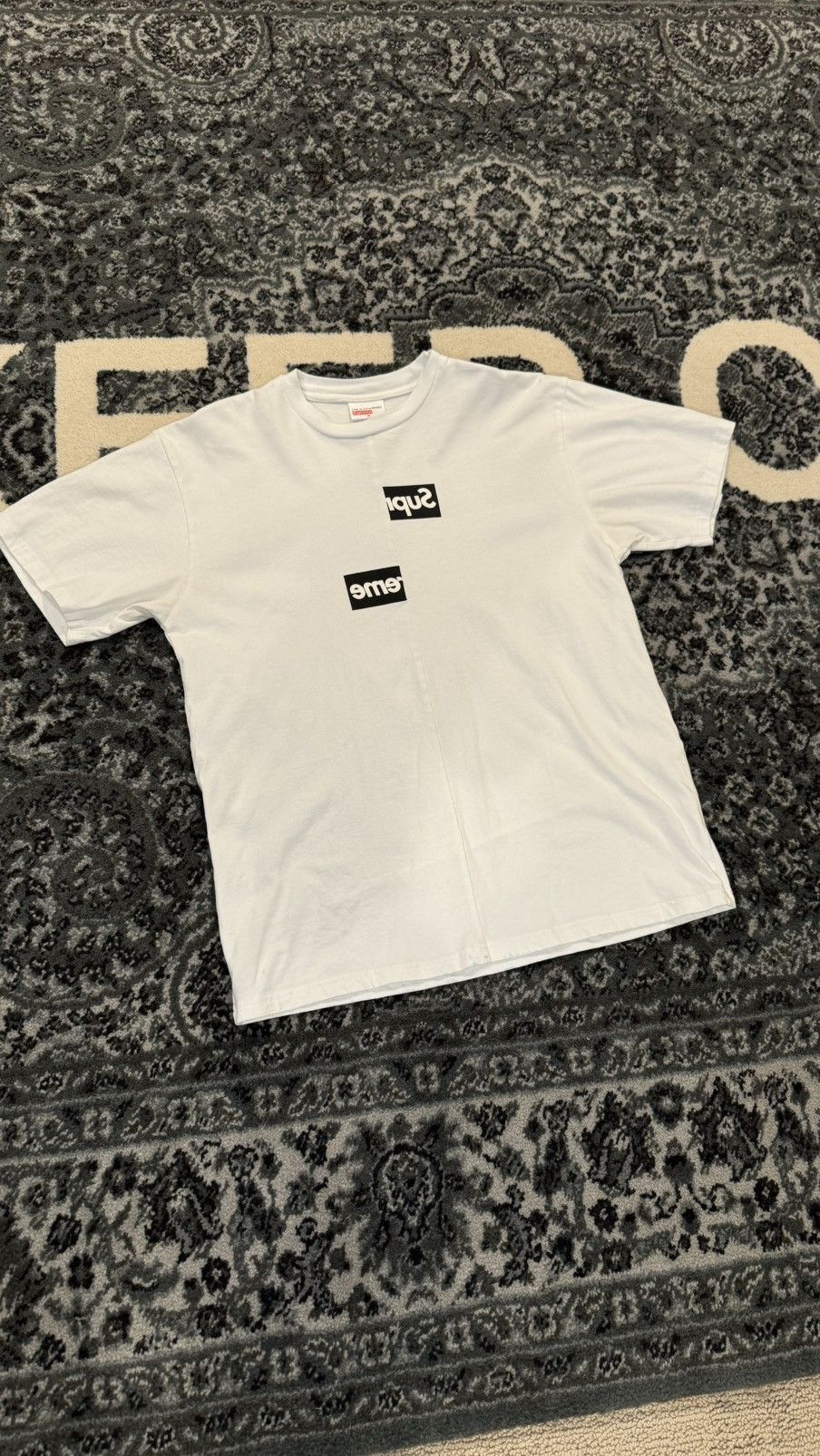 Cdg supreme split tee hotsell