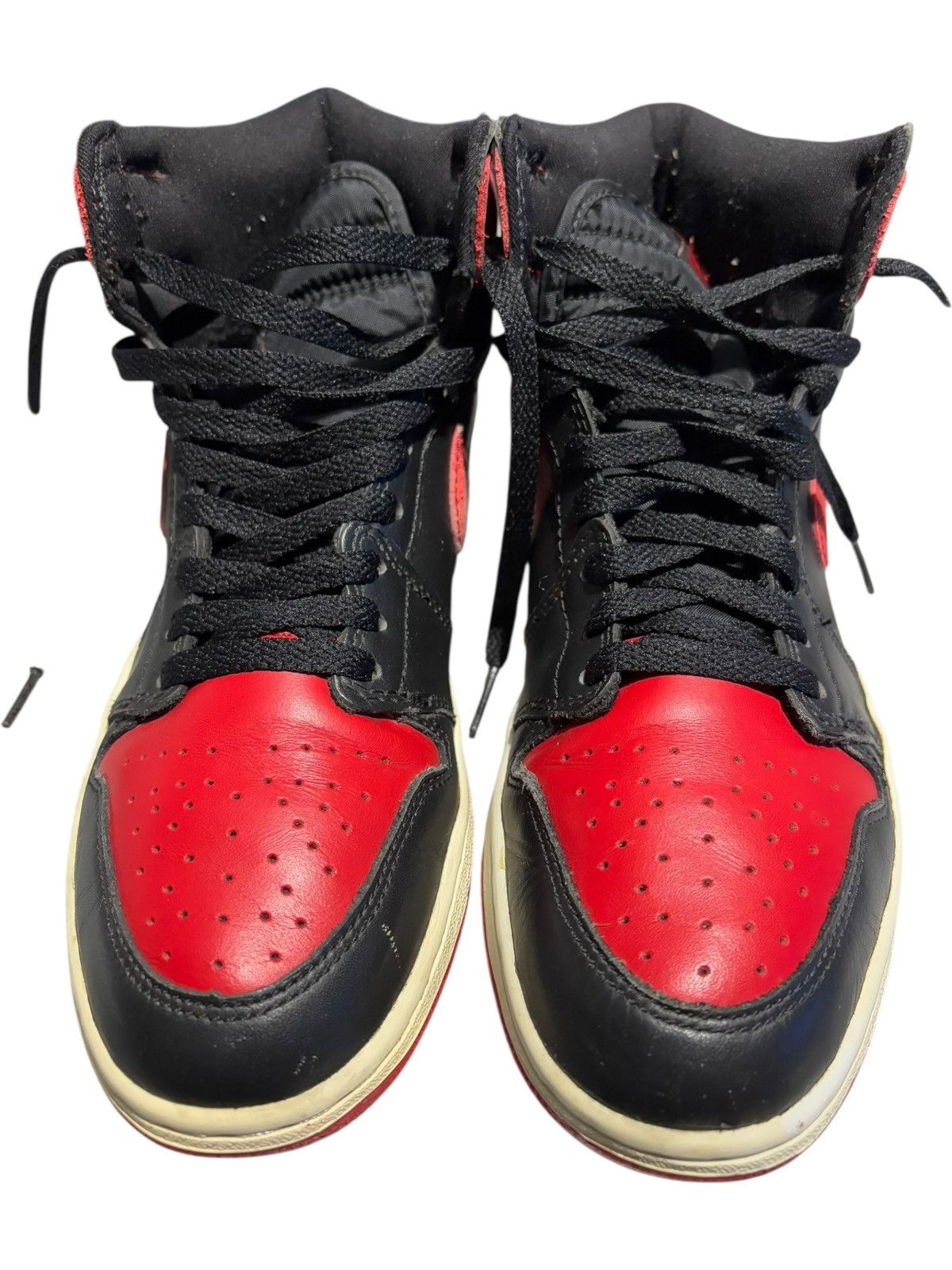 Jordan Brand 8 2001 Air Jordan 1 Retro Bred Black Varsity Red Y2k chicago Size US 8 / EU 41 - 5 Thumbnail