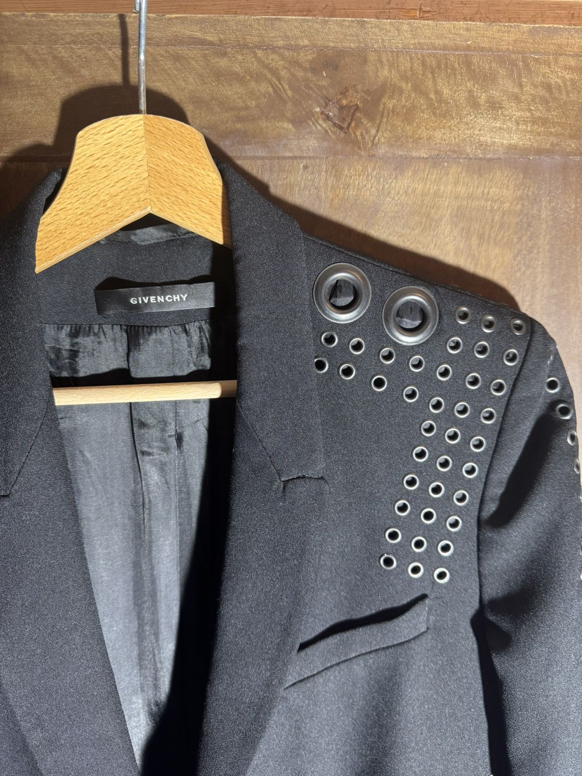 Givenchy givenchy metal black crepe blazer 40 Size M / US 6-8 / IT 42-44 - 2 Thumbnail