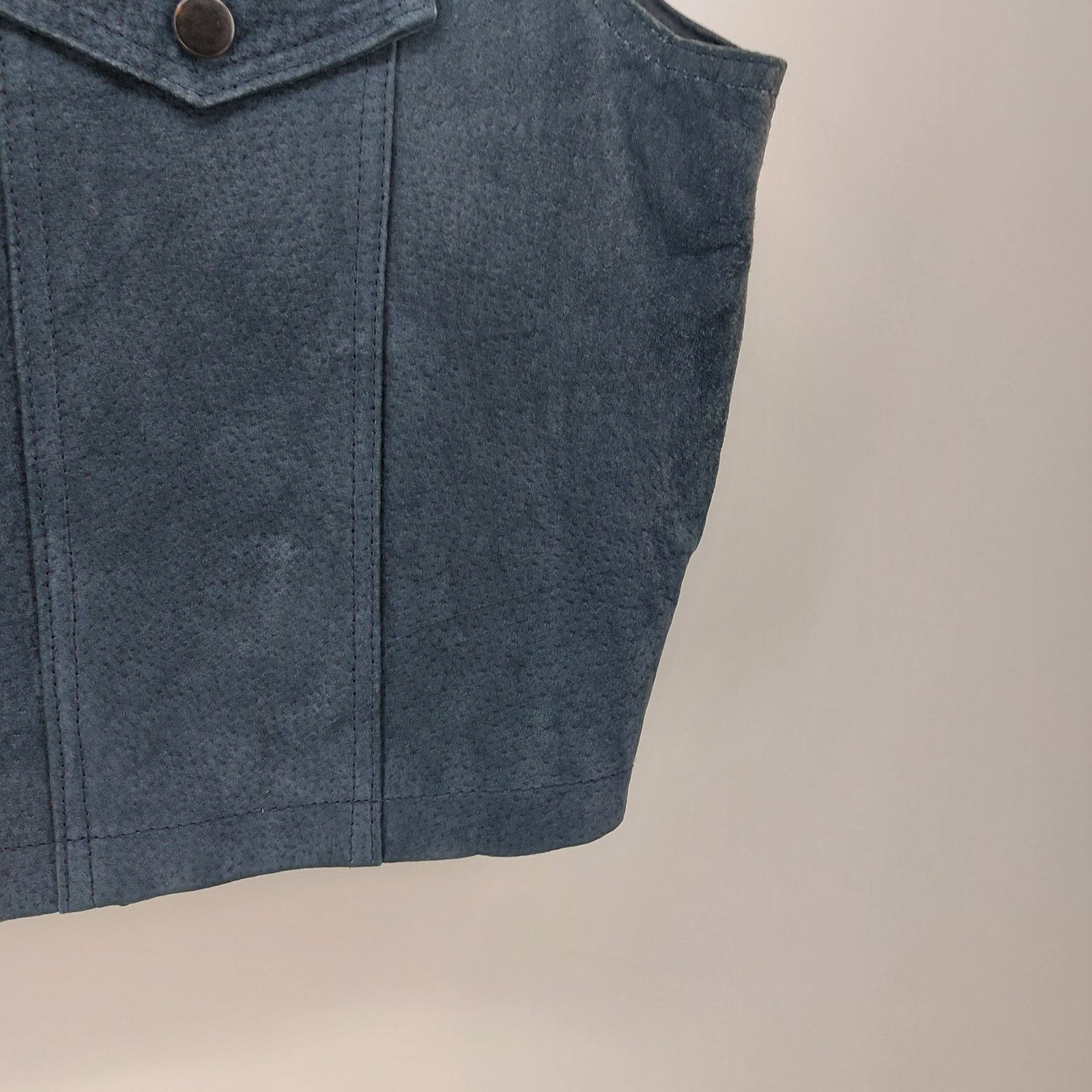 Vintage Mariah MPW Size L Hippy Navy Blue Vest Suede Western Cowgirl Size L / US 10 / IT 46 - 10 Thumbnail