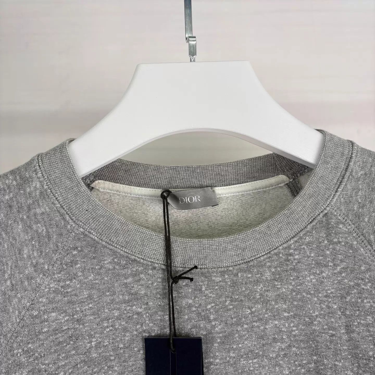 Dior Dior Gray Embroidered Logo Short-Sleeve Hoodie L Italian Made Size US L / EU 52-54 / 3 - 3 Thumbnail