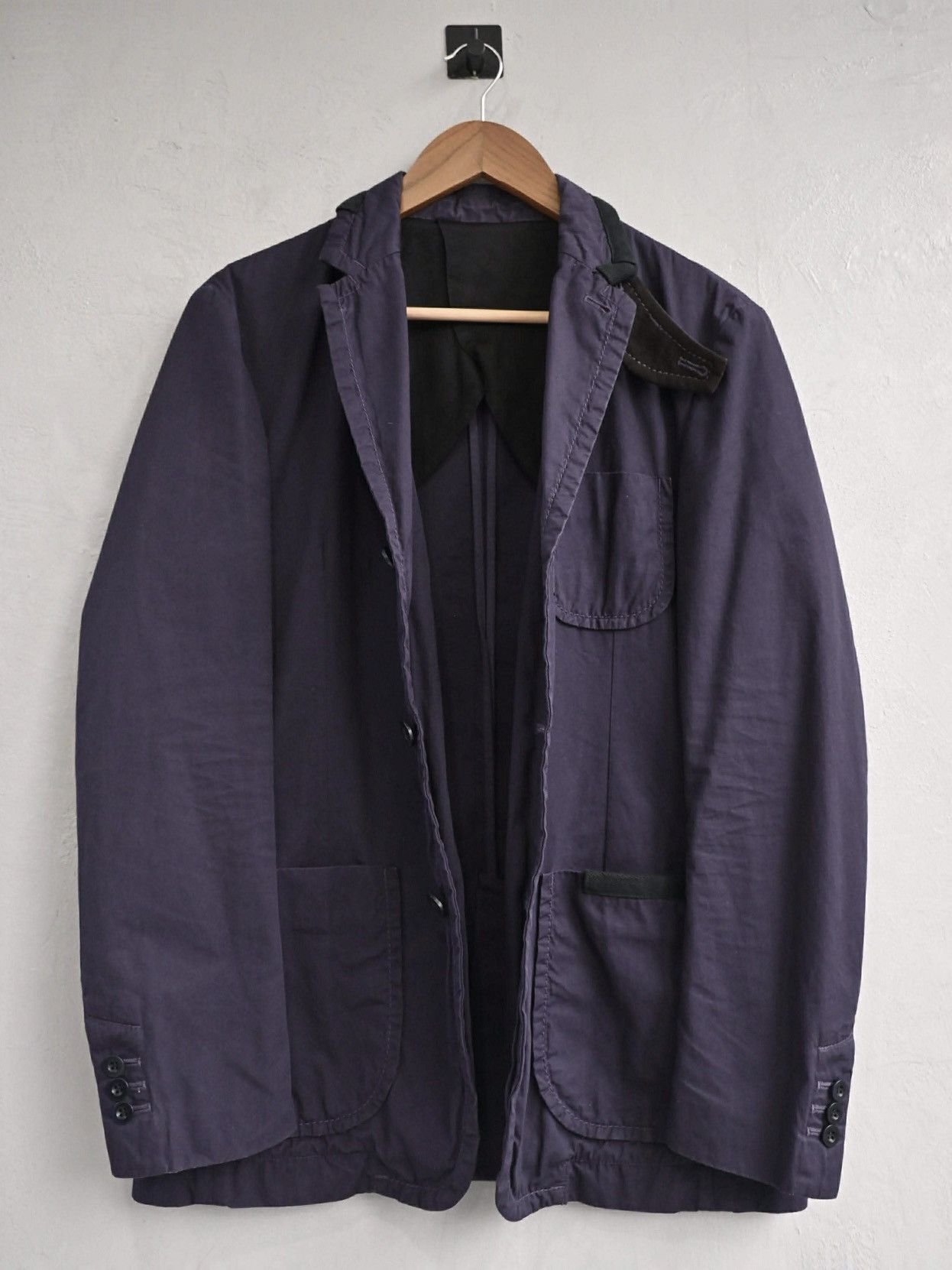 Sacai Sacai Navy Hybrid Workwear Set Size US M / EU 48-50 / 2 - 2 Thumbnail