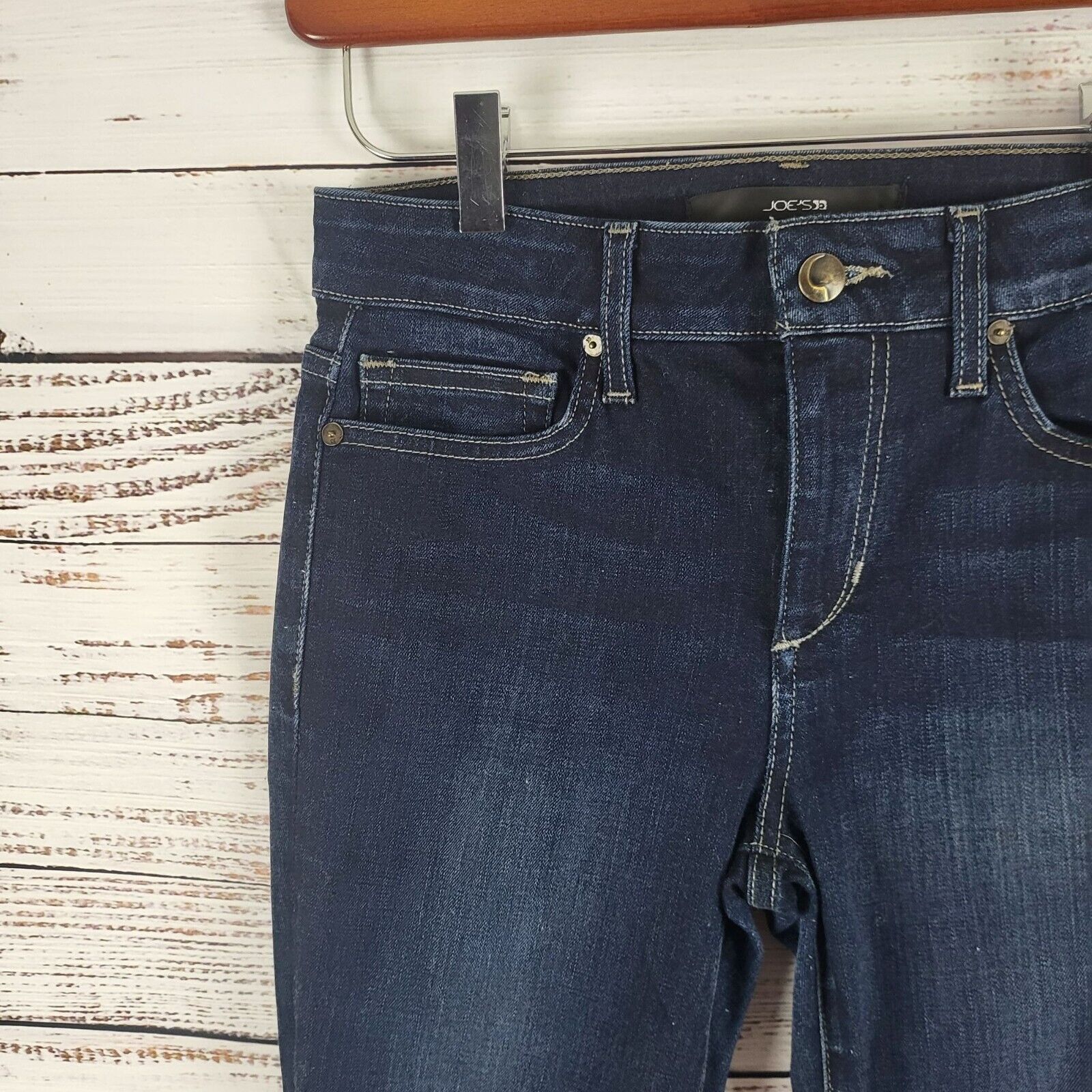 Joe's Joes Skinny Ankle Jeans 26 Womens Mid Rise Dark Wash Denim Size 26" / US 2 / IT 38 - 2 Thumbnail