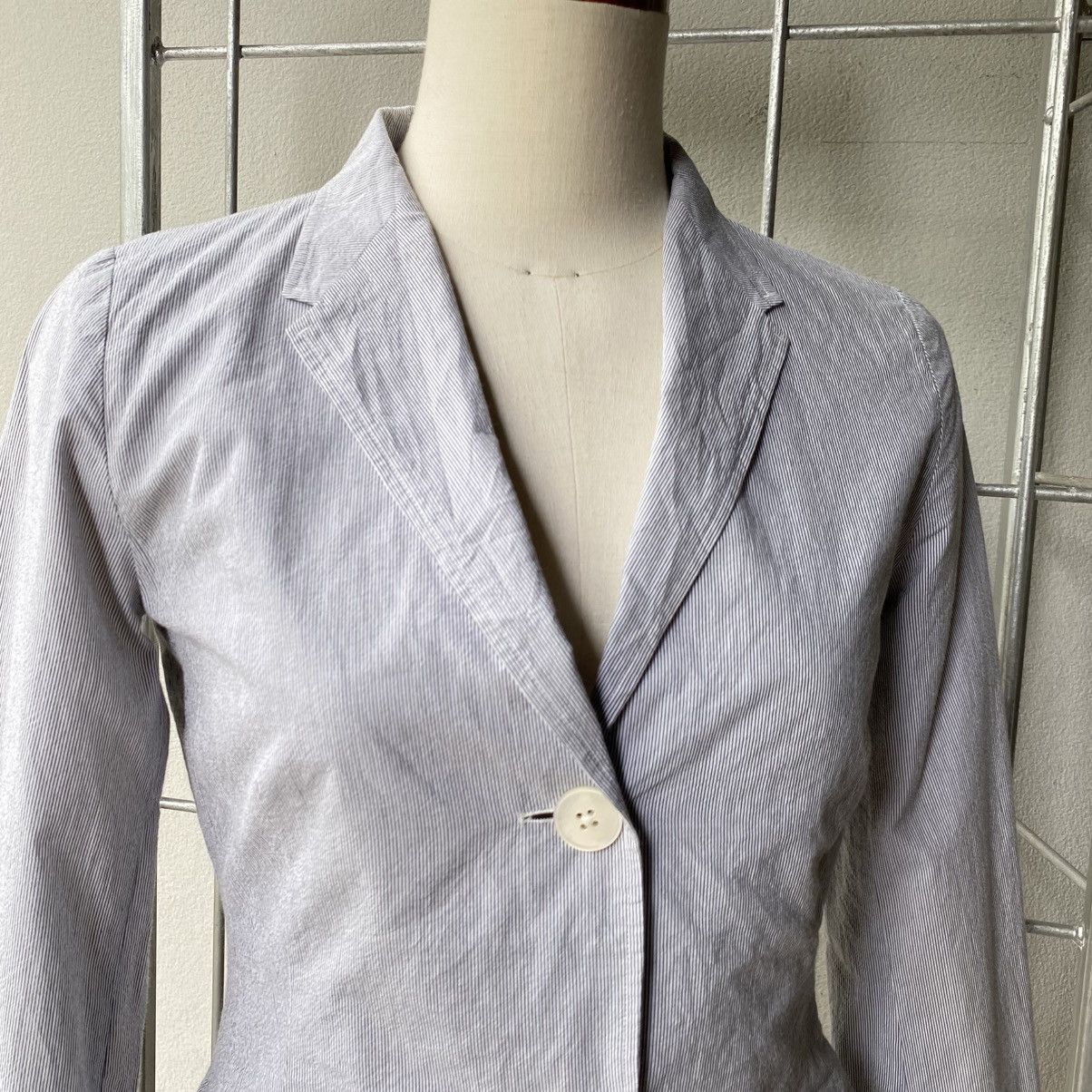 Jil Sander JIL SANDER Light Gray Blazer with Two Buttons Size M / US 6-8 / IT 42-44 - 10 Thumbnail