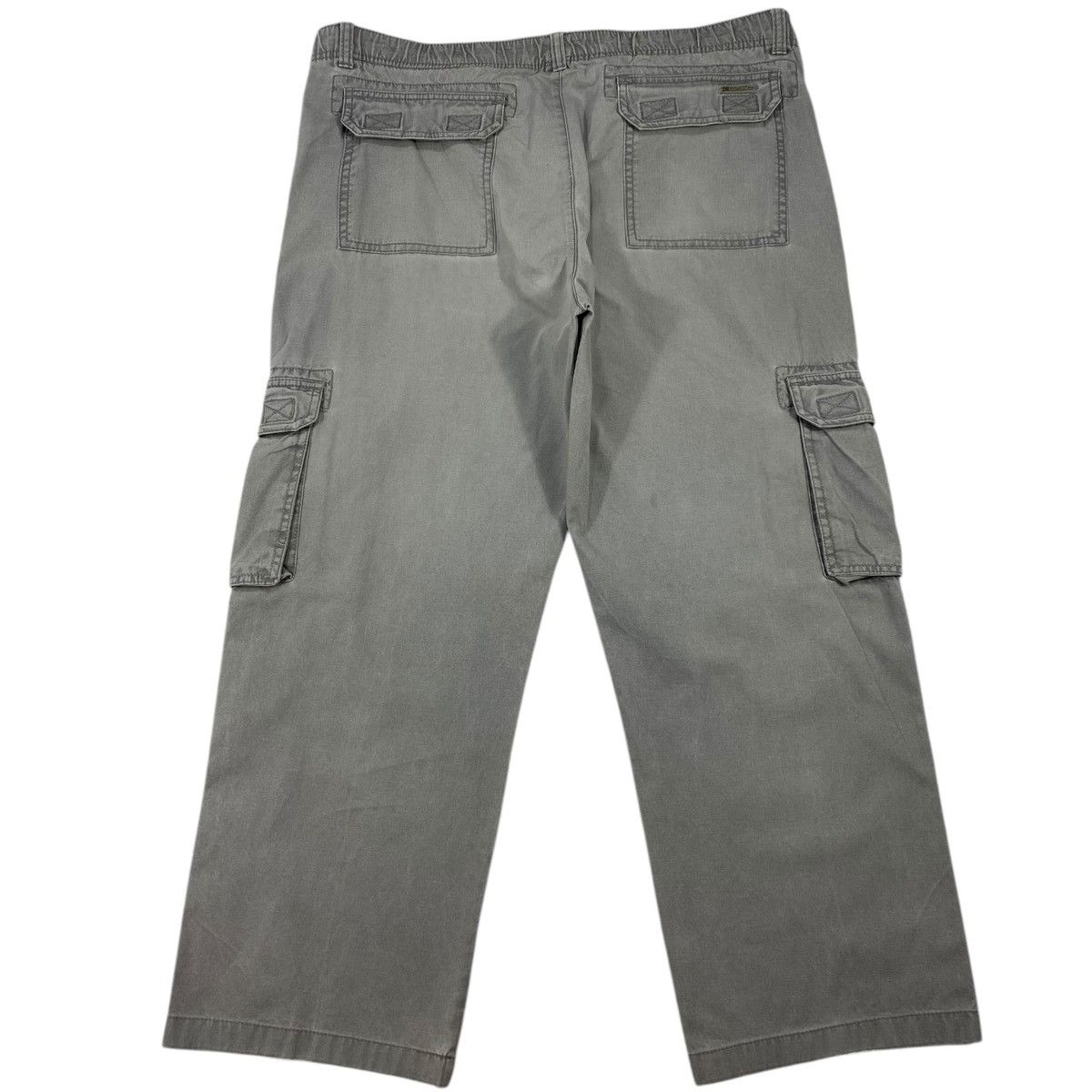 Vintage Vintage 90s Cargo Stonewashed Grey Work Low Rise Pants Size US 38 / EU 54 - 2 Thumbnail