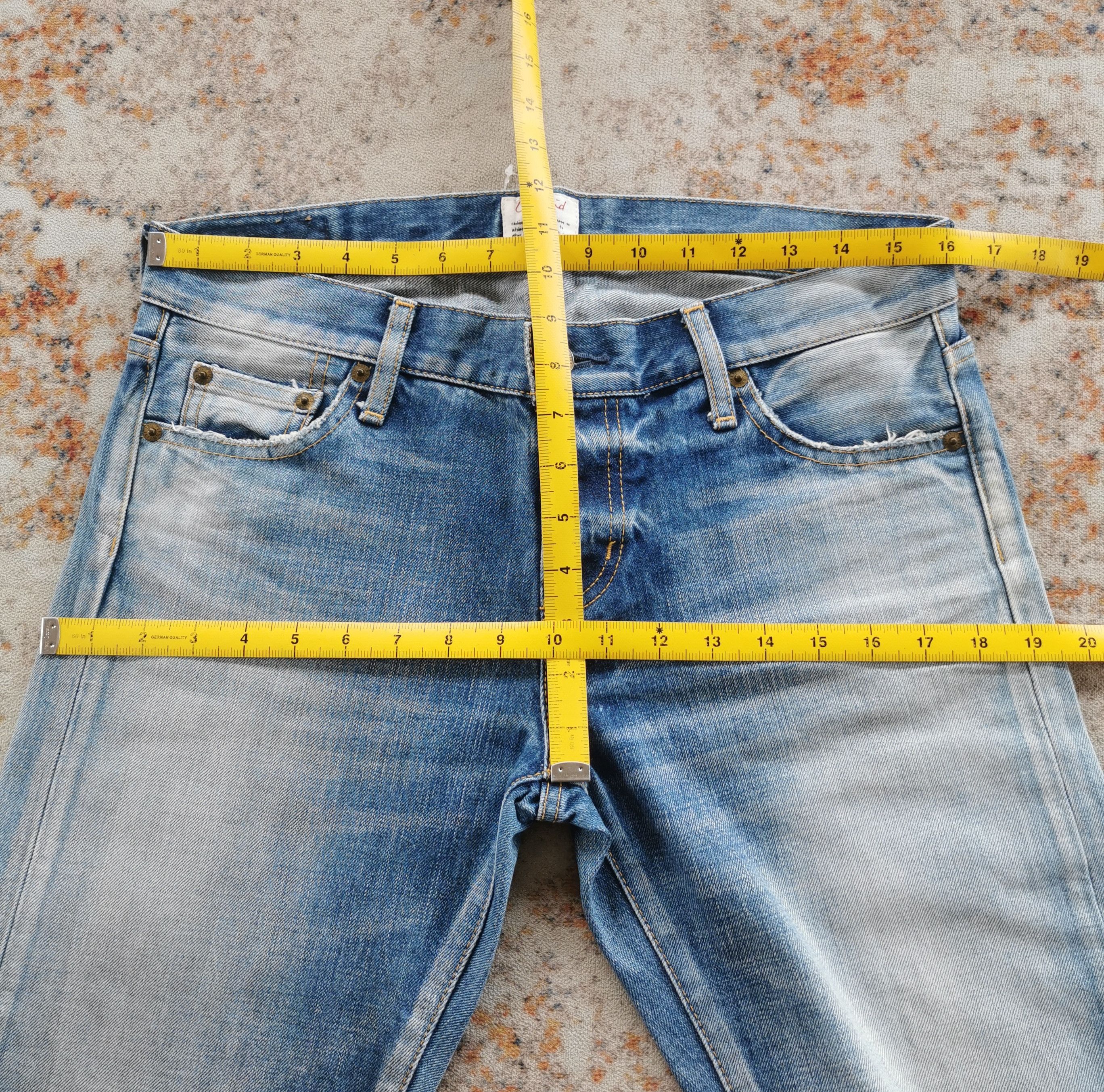 Japanese Brand Women Ungrid Distressed Chain Stitch Jeans Size 32" / US 10 / IT 46 - 5 Thumbnail