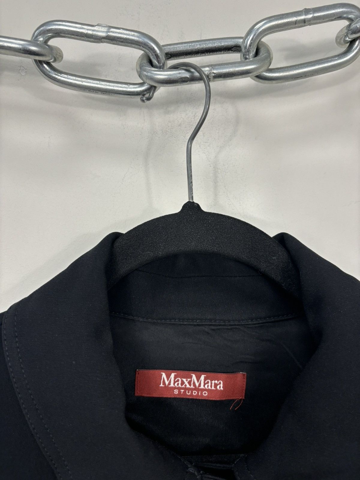 Max Mara Max Mara Studio Jacket & Flared Sable-Fabric Pants Suit Size M / US 6-8 / IT 42-44 - 8 Thumbnail