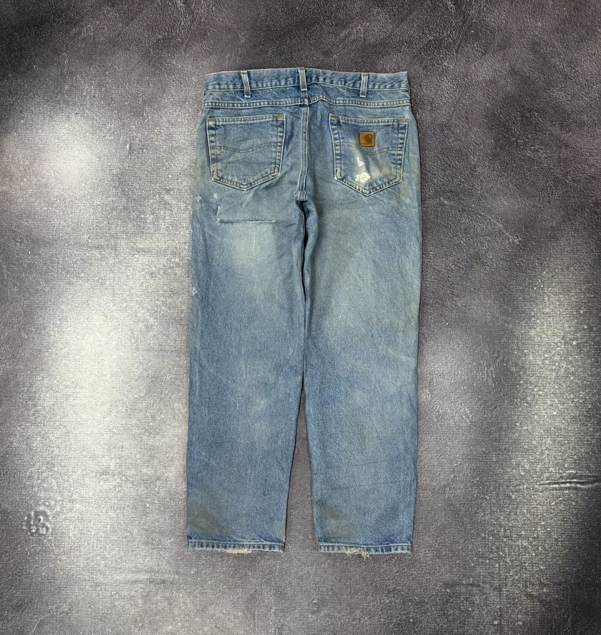 Carhartt Vintage Carhartt Relaxed Fit Faded Blue Work Denim Jeans Size US 34 / EU 50 - 1 Thumbnail