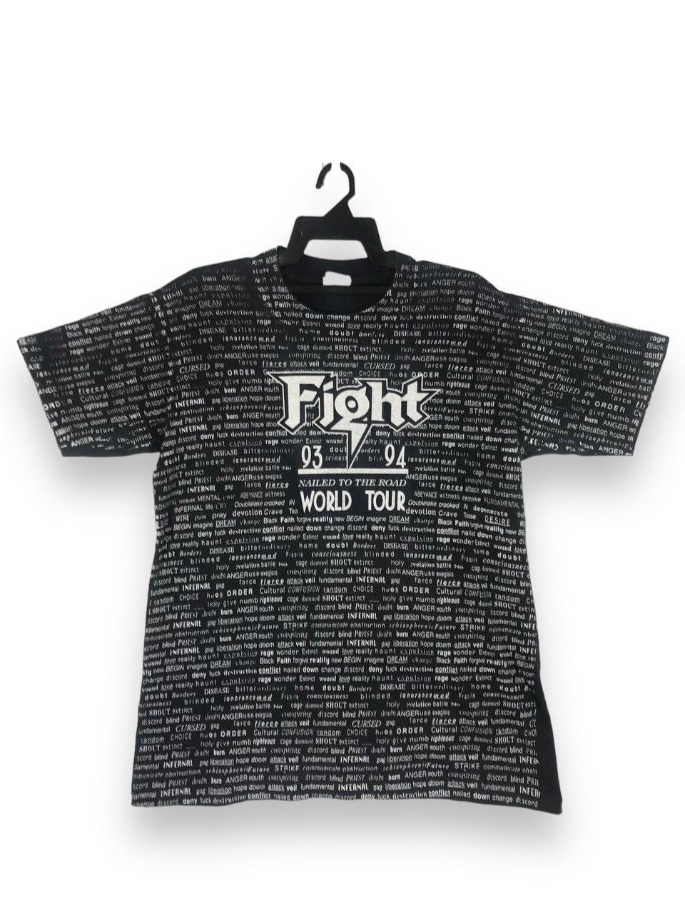 Band Tees × Vintage Vintage 1994 Fight band heavymetal nailed to the road tour Size US L / EU 52-54 / 3 - 1 Thumbnail