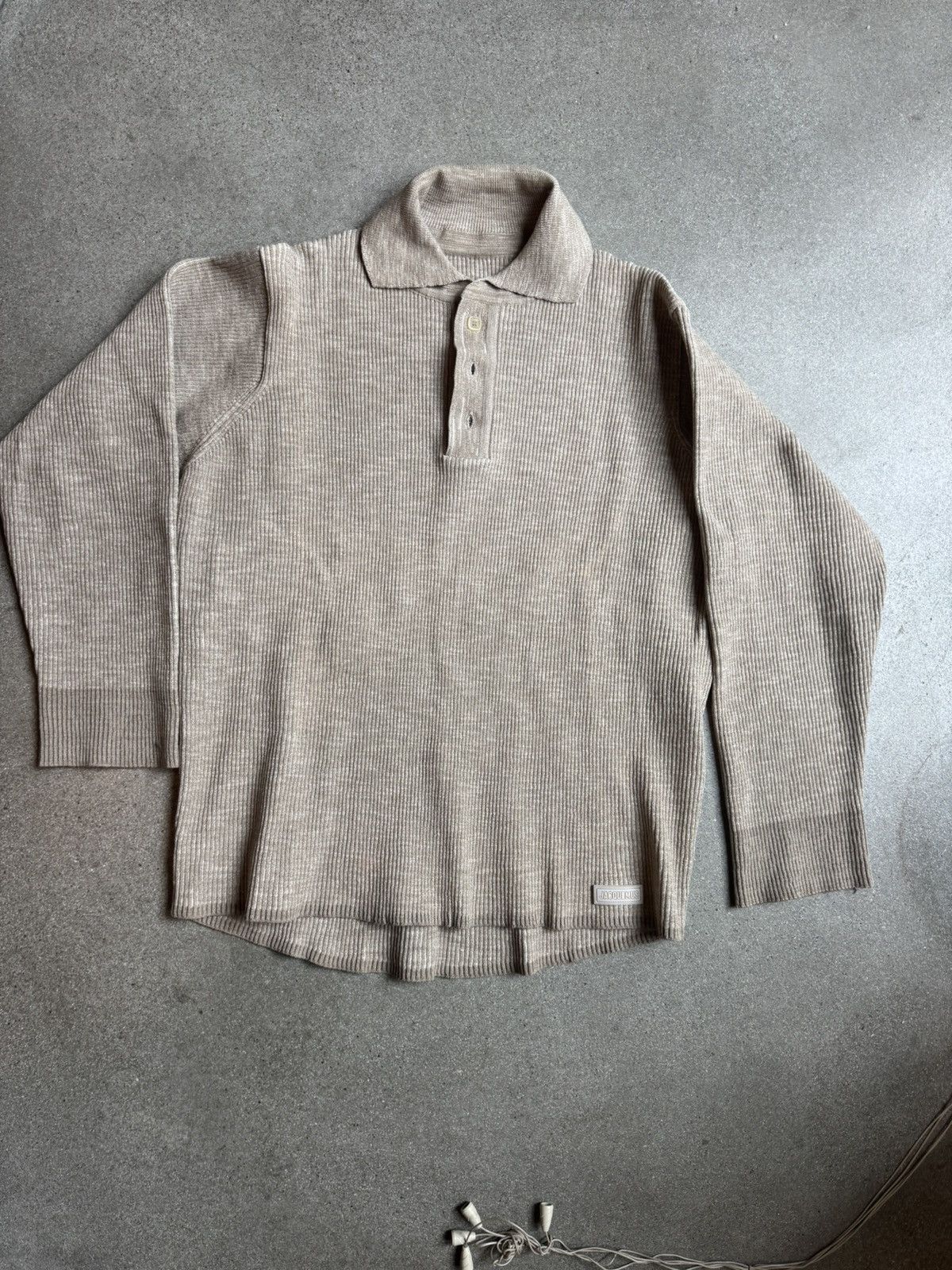 Jacquemus Jacquemus 'Teramo' long-sleeved polo Size US L / EU 52-54 / 3 - 4 Thumbnail