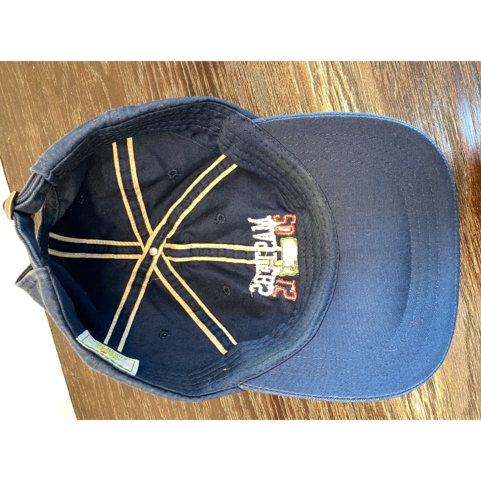 Vintage VINTAGE Masters Hat Mens Baseball Cap One Size Blue Twill 2015 Augusta Georgia Golf Logo Size ONE SIZE - 6 Thumbnail