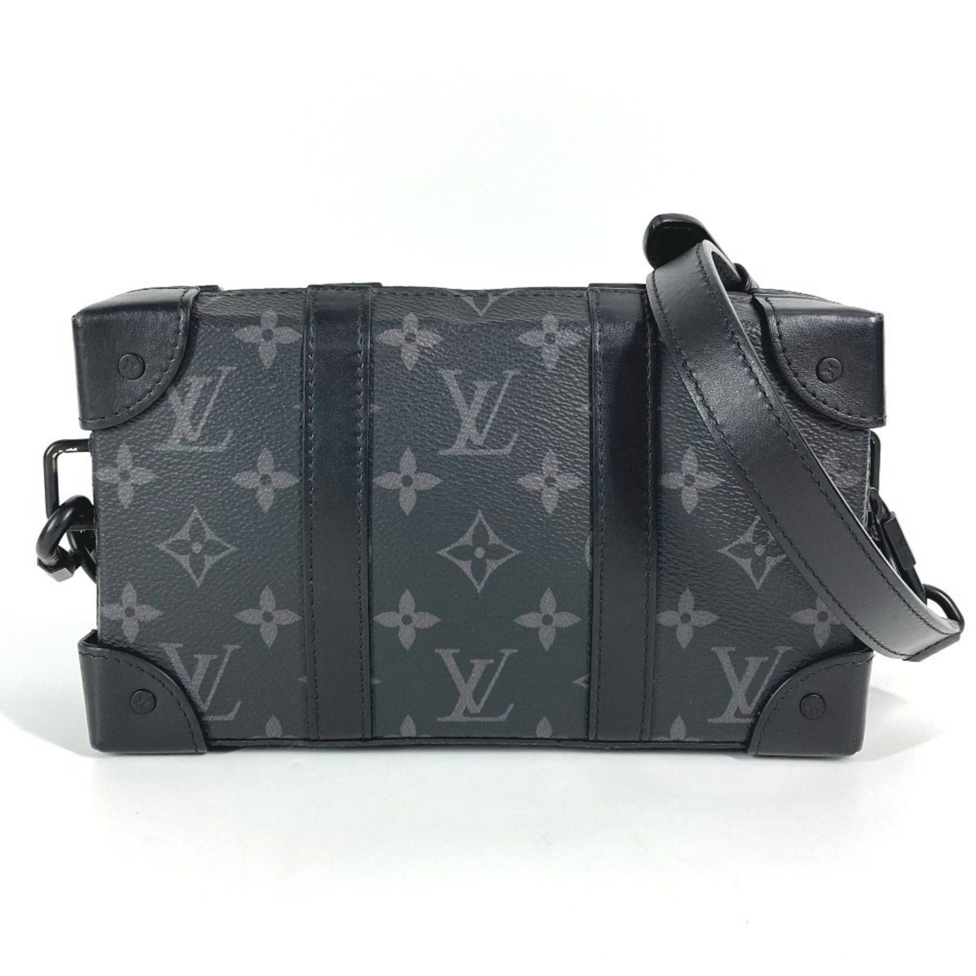 LOUIS VUITTON M69838 Monogram Eclipse Soft Trunk Wallet Pochette Long Clutch Bag Shoulder Canvas Unisex Black