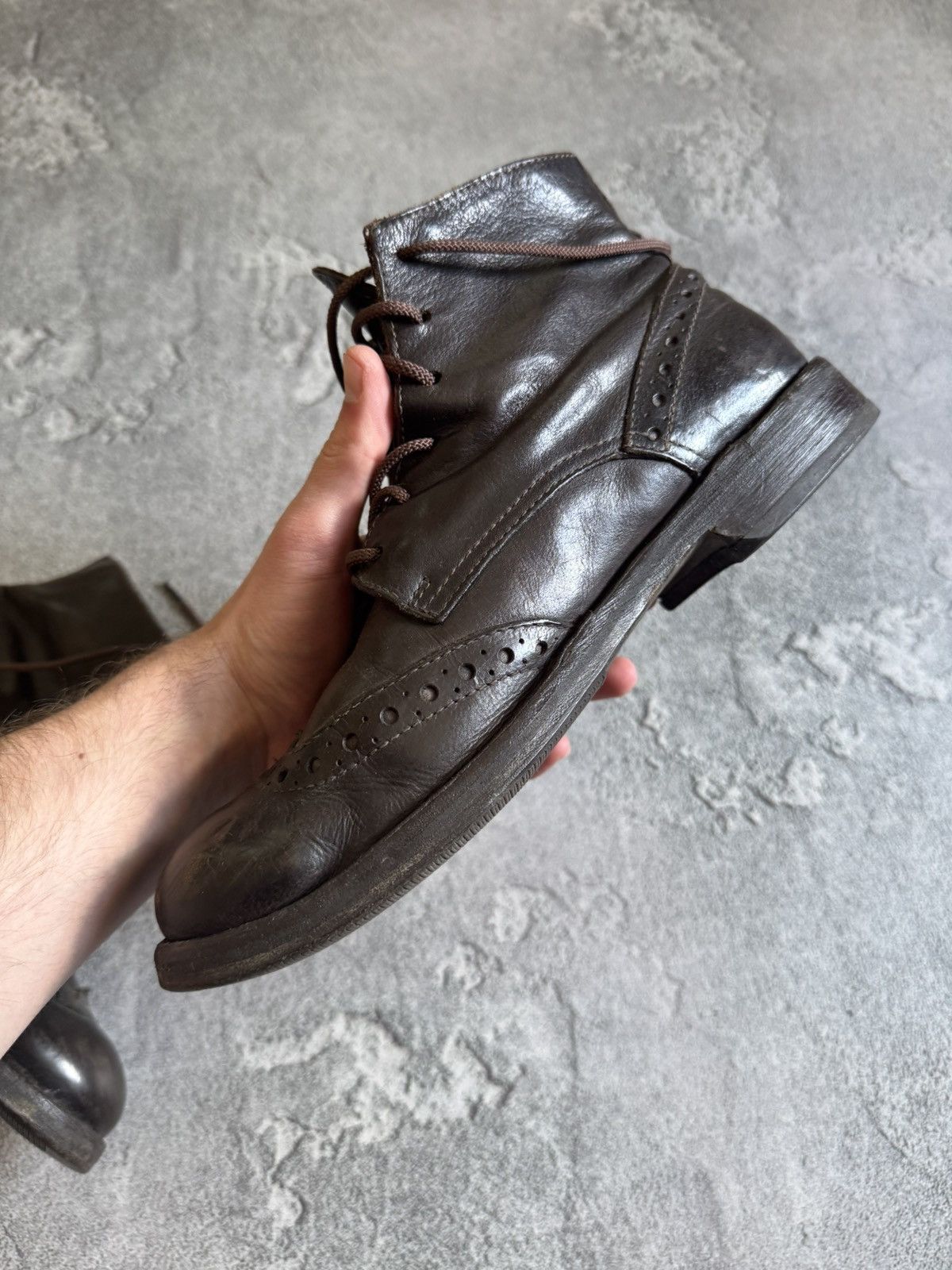 MoMA MOMA 42size brown leather high boots shoes vintage retro Size US 9 / EU 42 - 15 Thumbnail