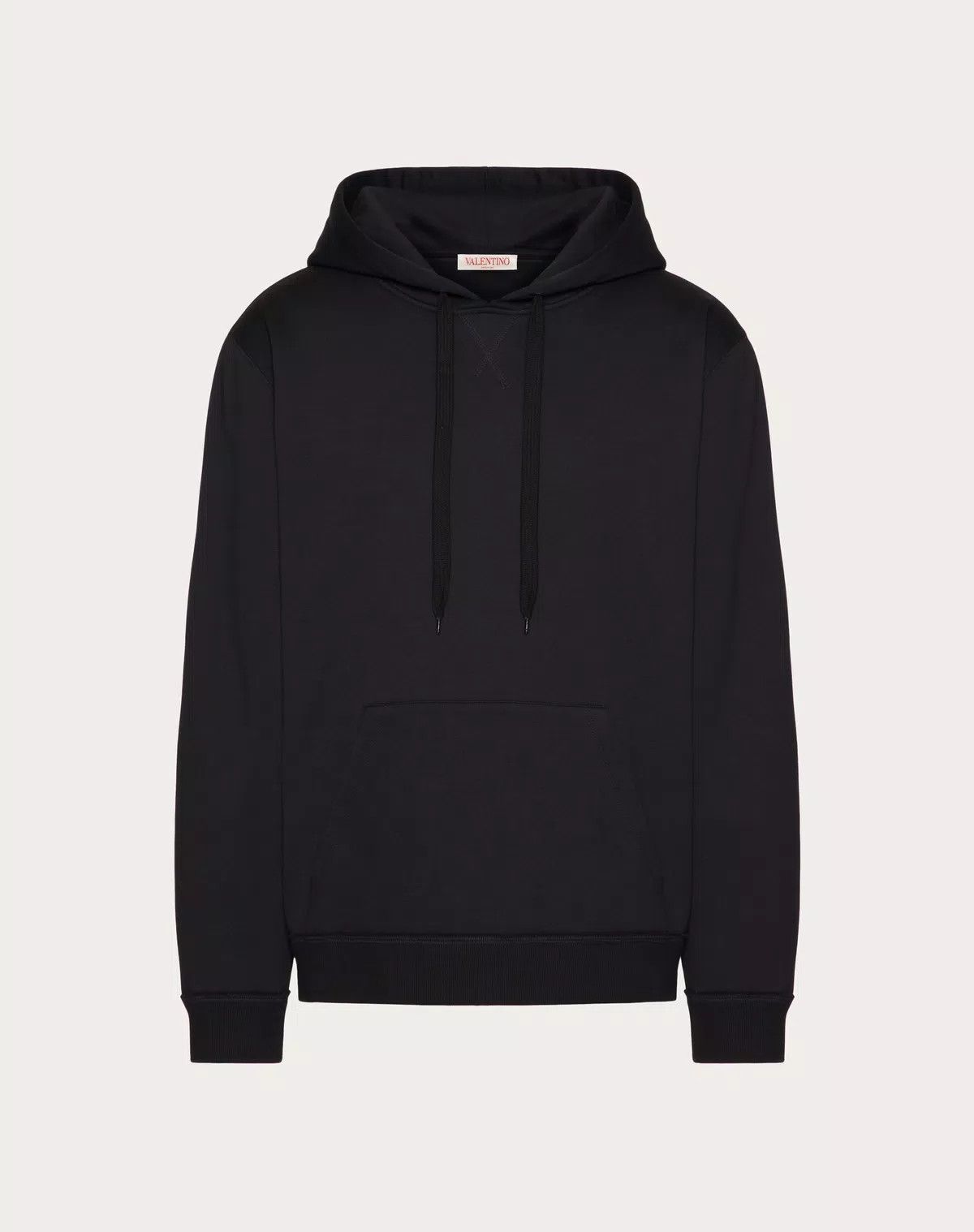oc11z0725 Cotton Hooded Sweatshirt in Black
