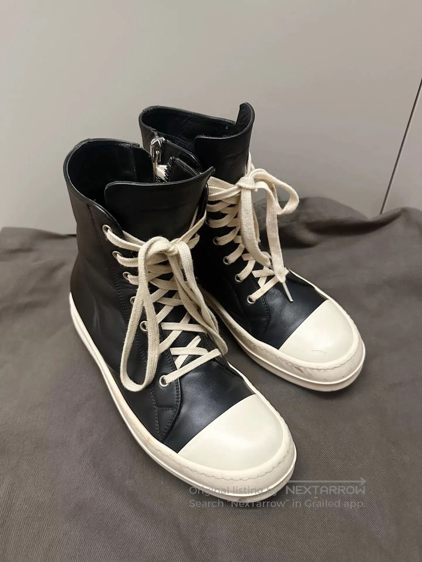 Rick Owens Rick Owens x Converse Leather High-Top. Size US 7 / EU 40 - 1 Thumbnail