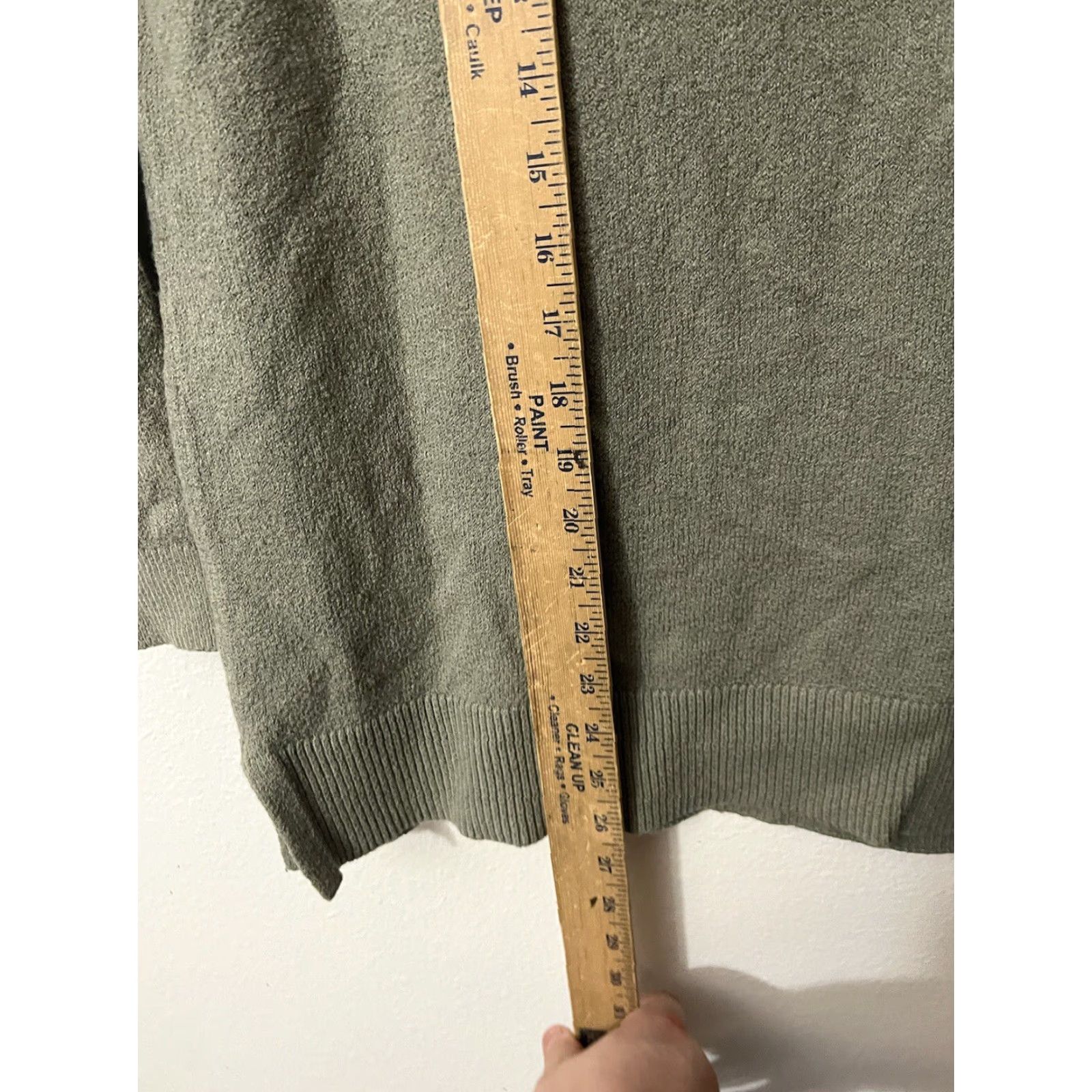 Ann Taylor VINTAGE Ann Taylor Loft Womens Long Sleeve Boat Neck T-Shirt Casual Cotton Blend Green 90s Small Size S / US 4 / IT 40 - 4 Thumbnail