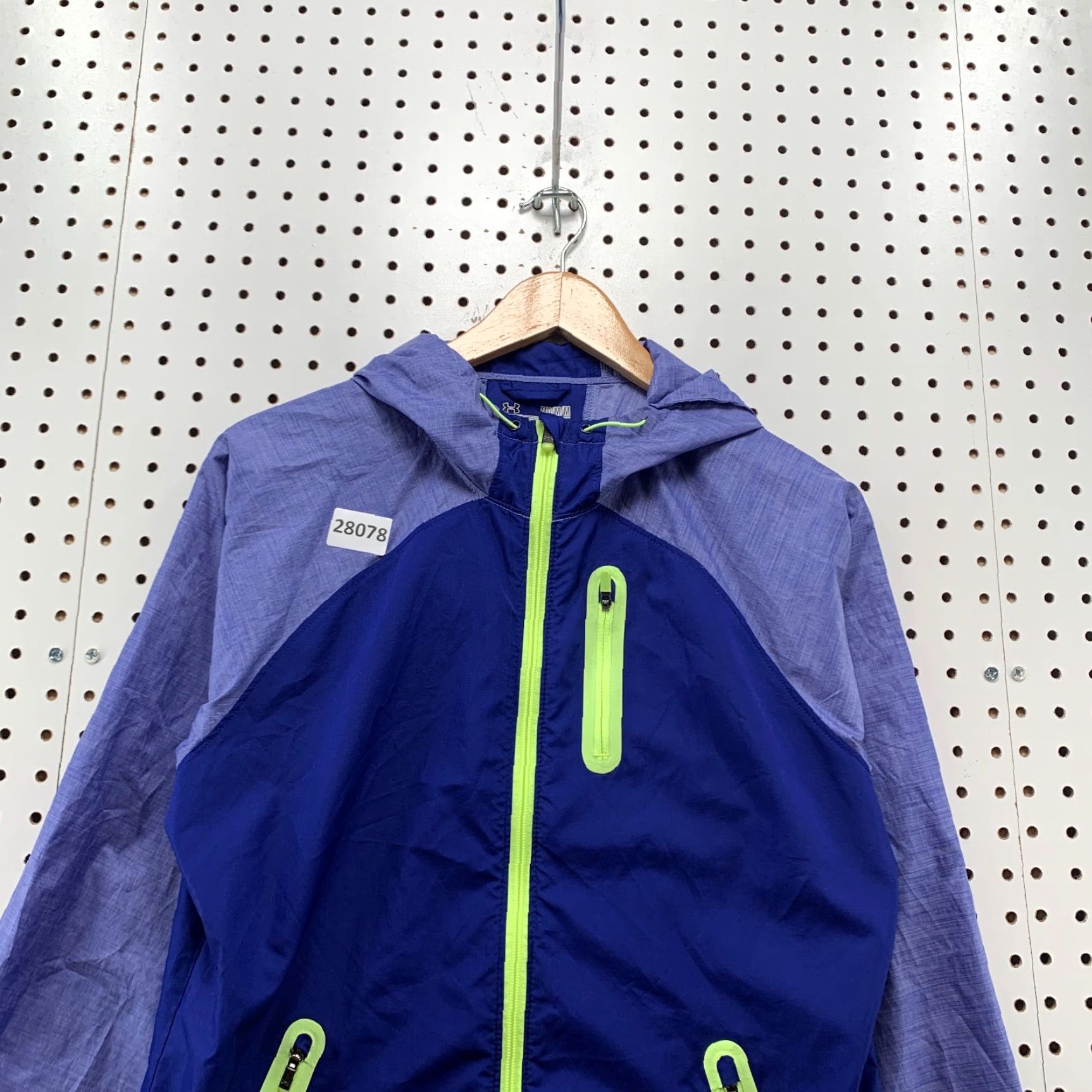 Under Armour Under Armour All Season Gear Hooded Blue Fitted Jacket Womens Medium 20x27 Run Size M / US 6-8 / IT 42-44 - 2 Thumbnail